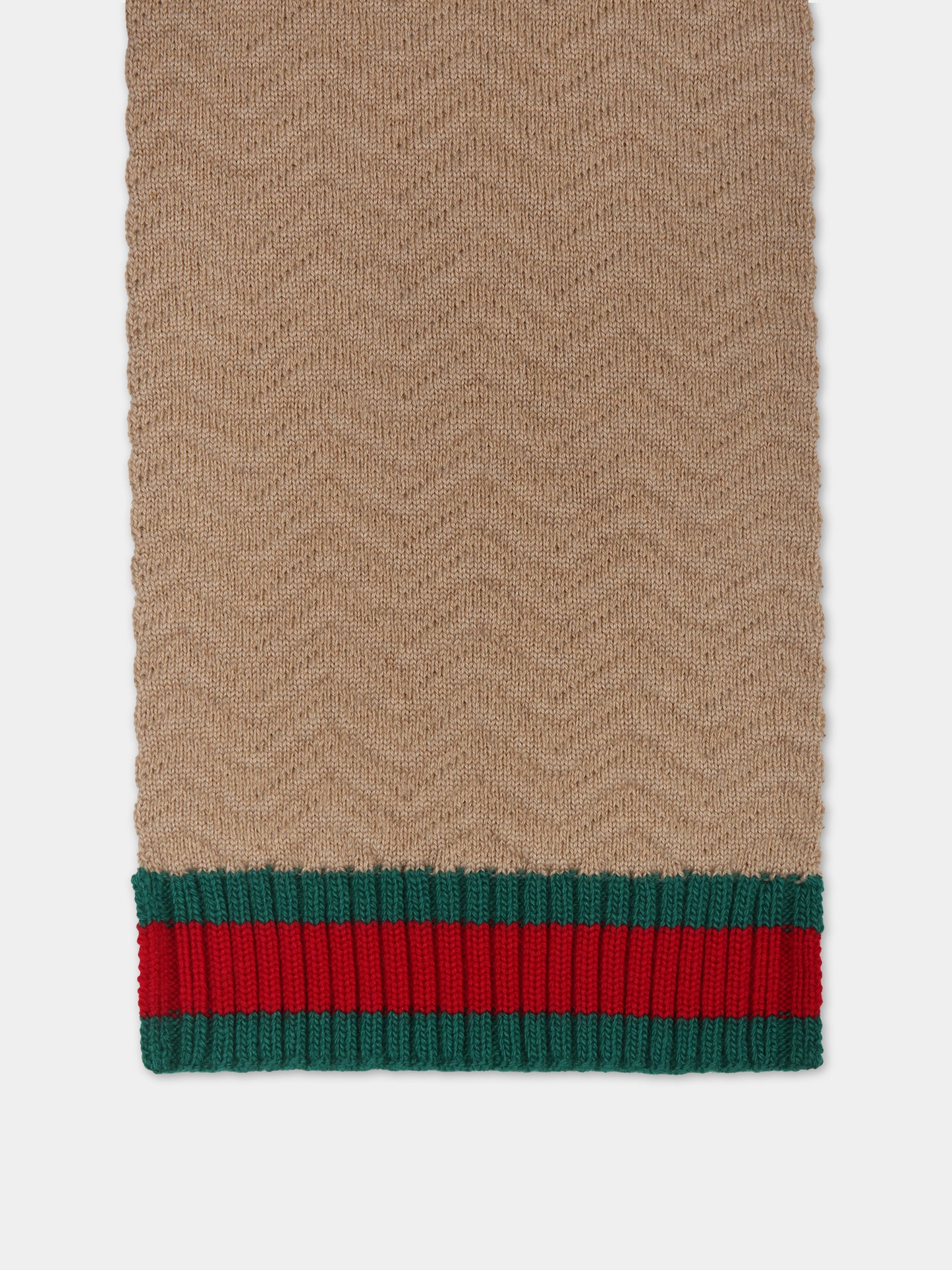 Multicolor scarf for kids with Web ribbon