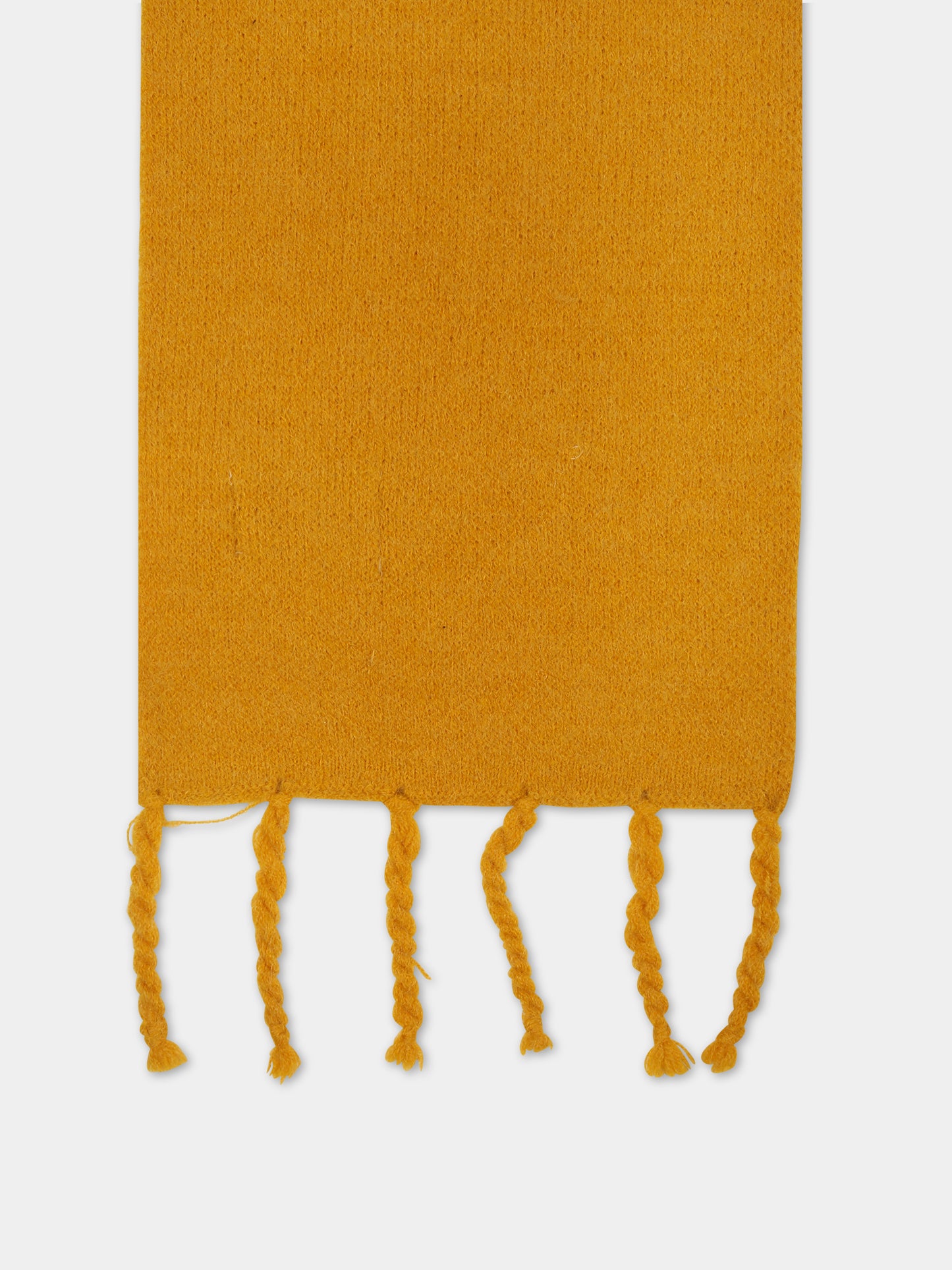 Orange scarf for kids with finges