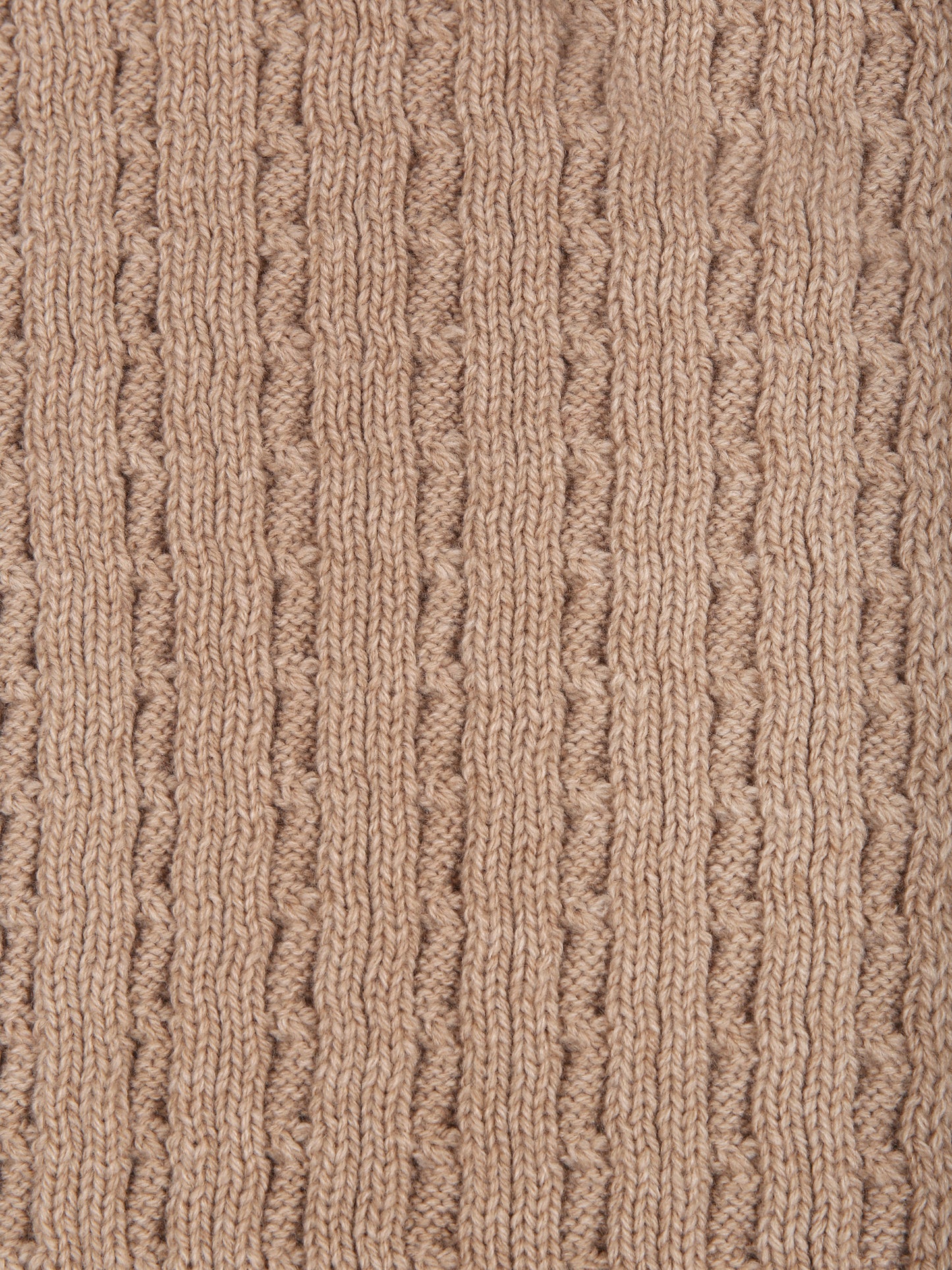 Beige scarf for kids with logo