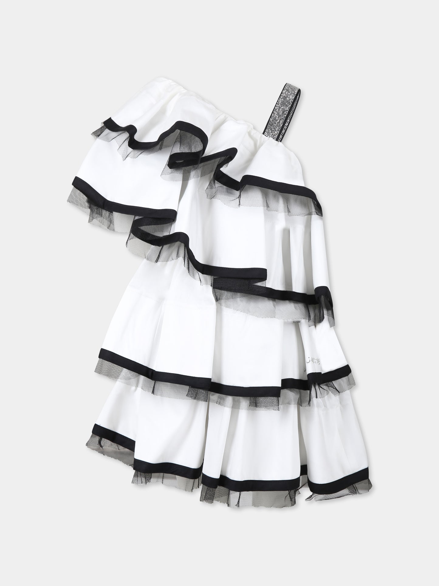 Vestito bianco per bambina con logo,Marc Jacobs,W60502 117