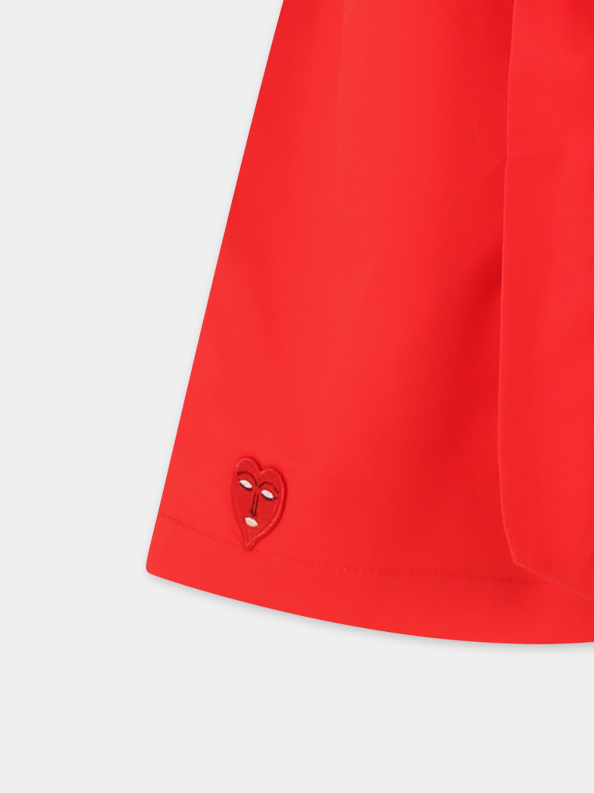 Shorts rossi per bambina con cuore,Vivetta Kids,VE2507RS