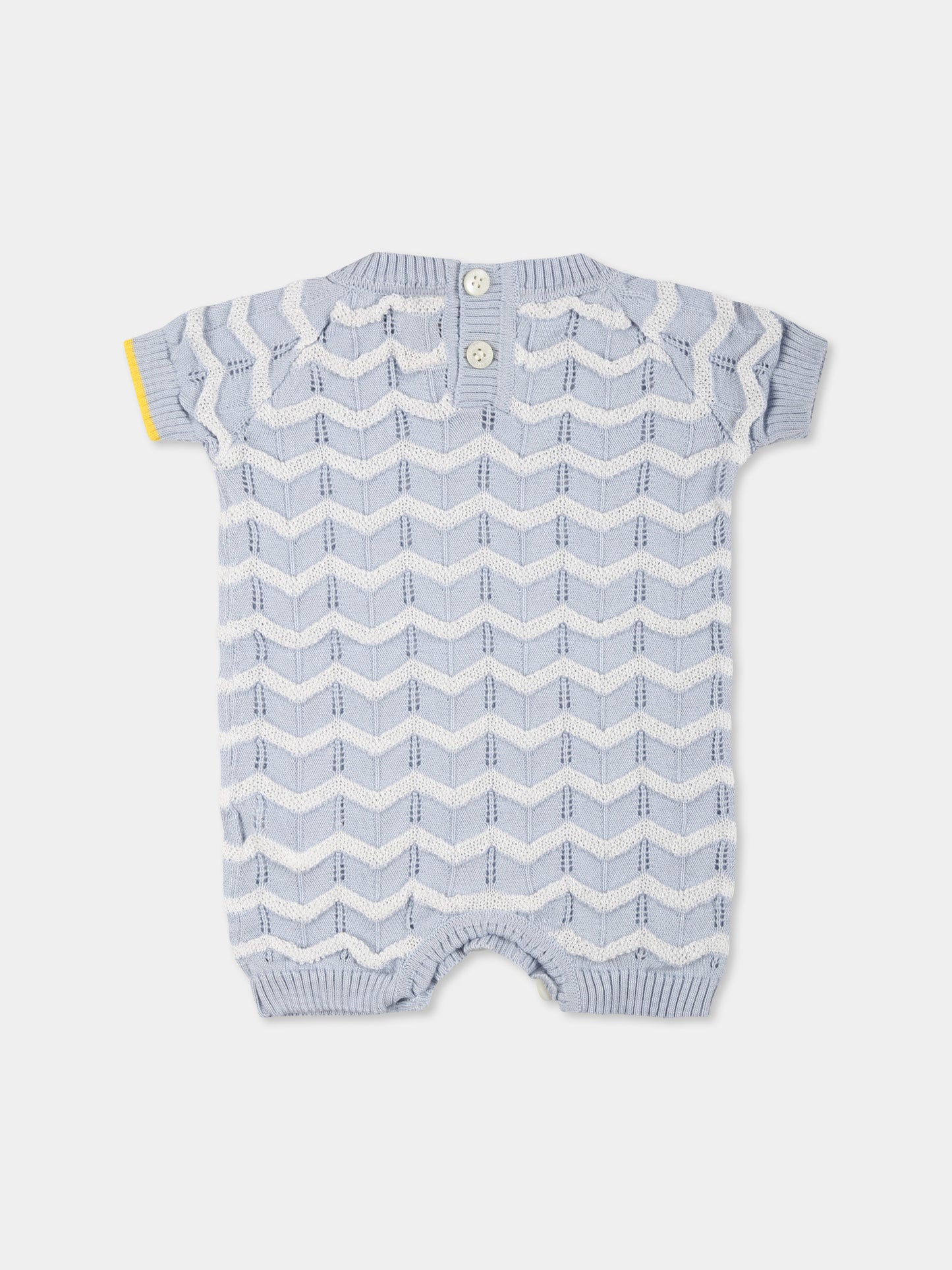 Pagliaccetto celeste per neonato con onde,Gensami,TU04-B-ONDA SILVER BLUE