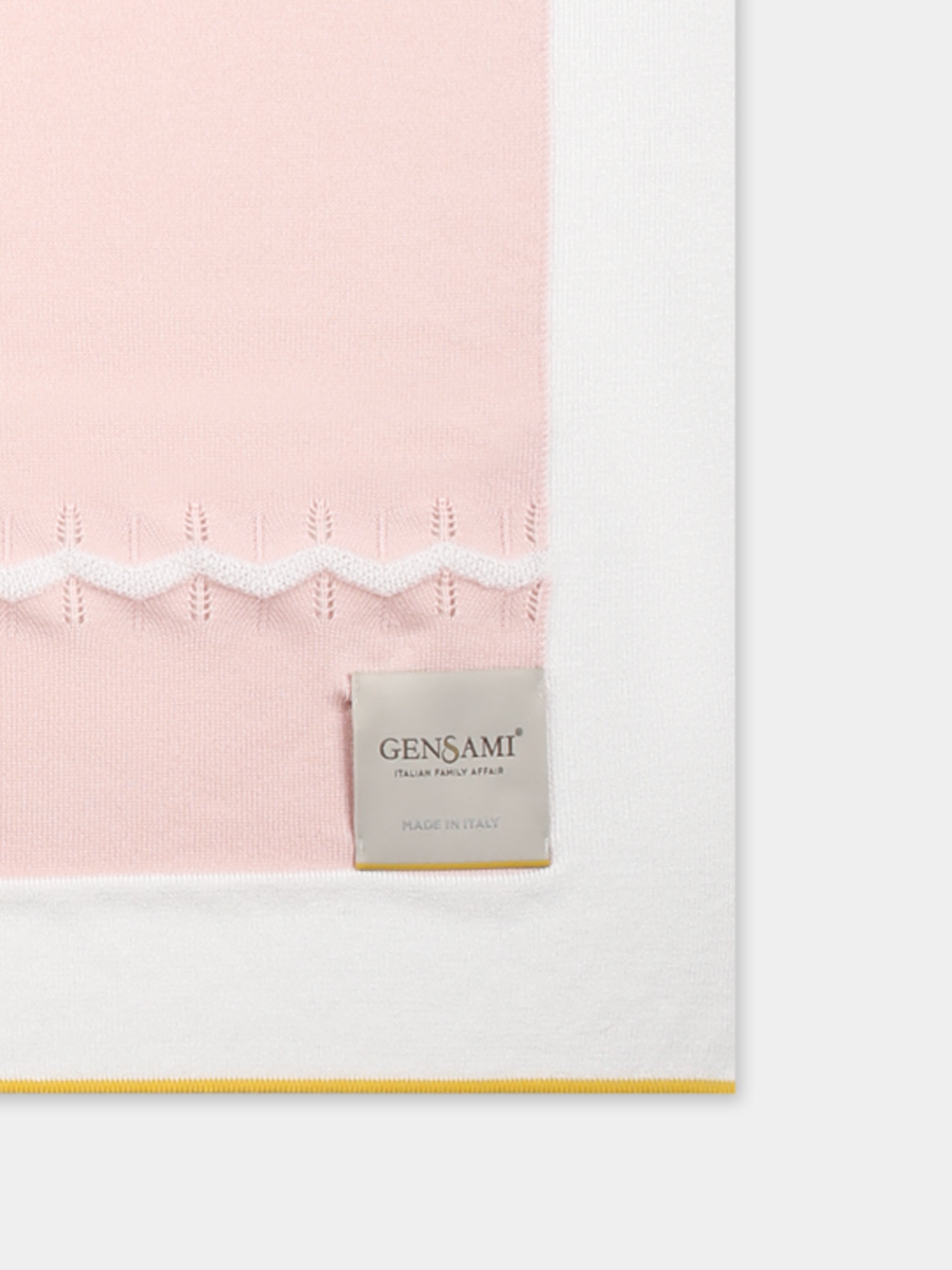 Coperta rosa per neonata con onde,Gensami,COP03-B-ONDA BABY PINK