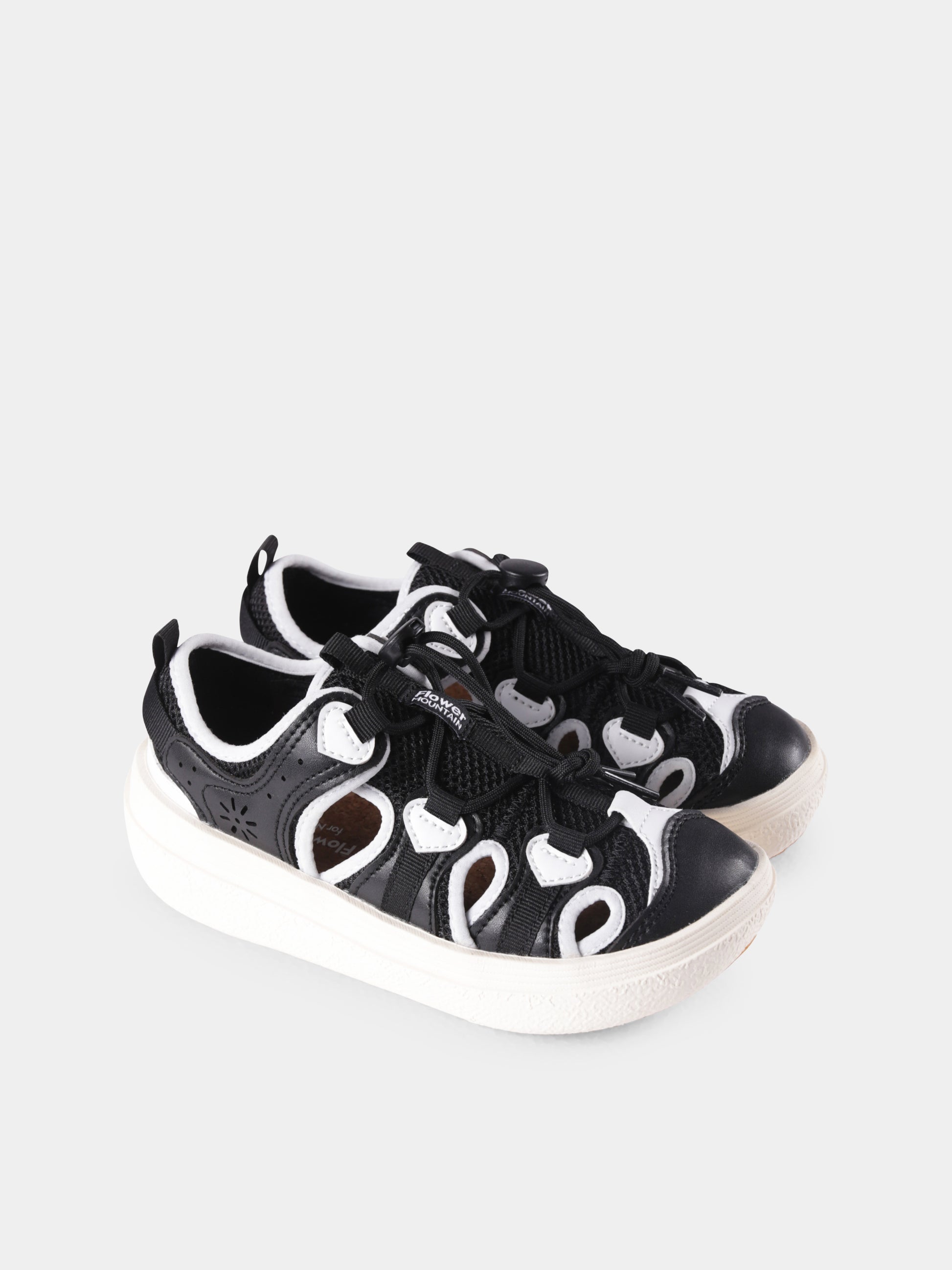 Sneakers Chomei nere per bambini,Flower Mountain,001 1501073 01 1A06 CHOMEI