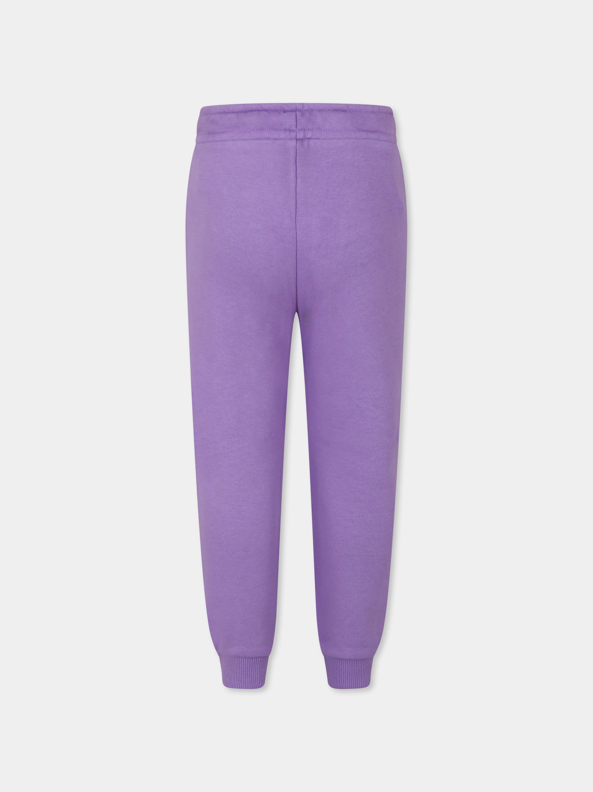 Pantaloni viola per bambina con logo,Marc Jacobs,W14328 919