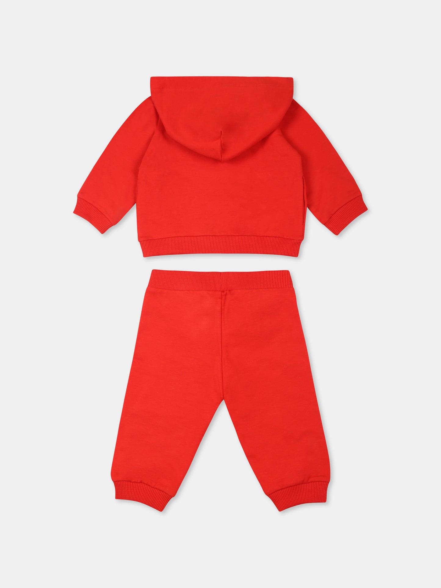 Completo rosso per neonati con Teddy Bear,Moschino Kids,MUK04R LDA27 50109