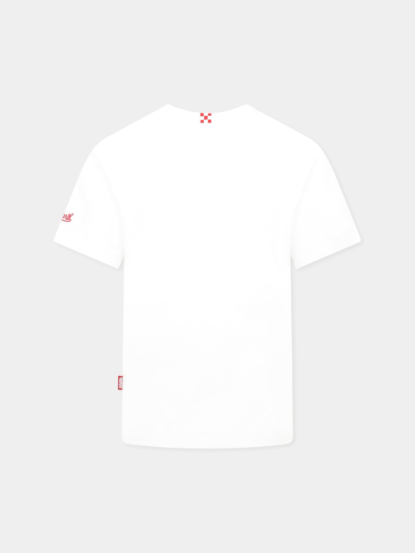 T-shirt bianca per bambino con Spiderman,Mc2 Saint Barth,TSH0001 03438H