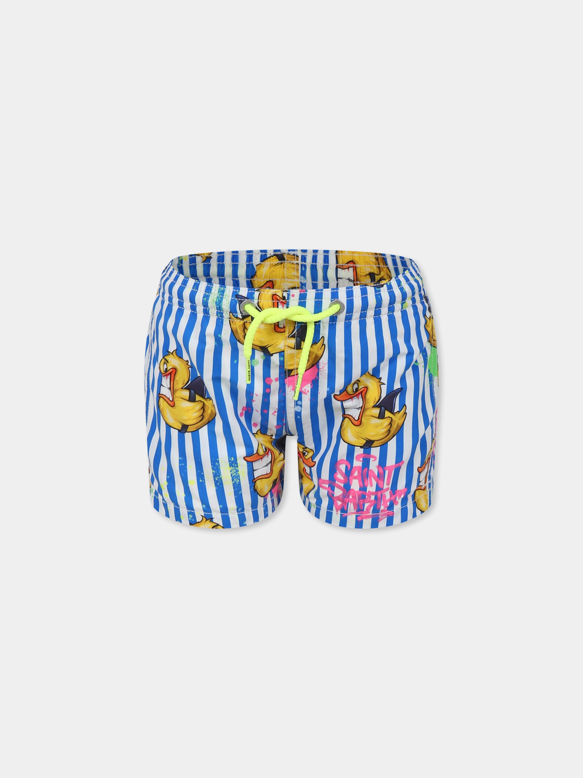 Boxer mare azzurro per bambino con papera,Mc2 Saint Barth,JEA0001 04406H