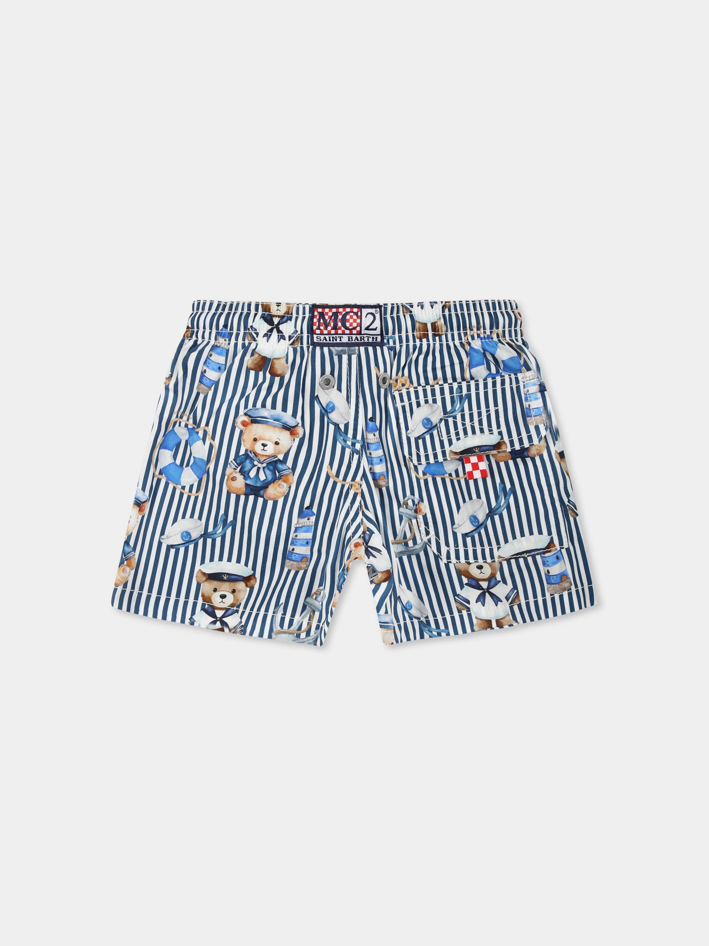 Boxer mare per neonato con orsetto all over,Mc2 Saint Barth,JOEL001 04838H