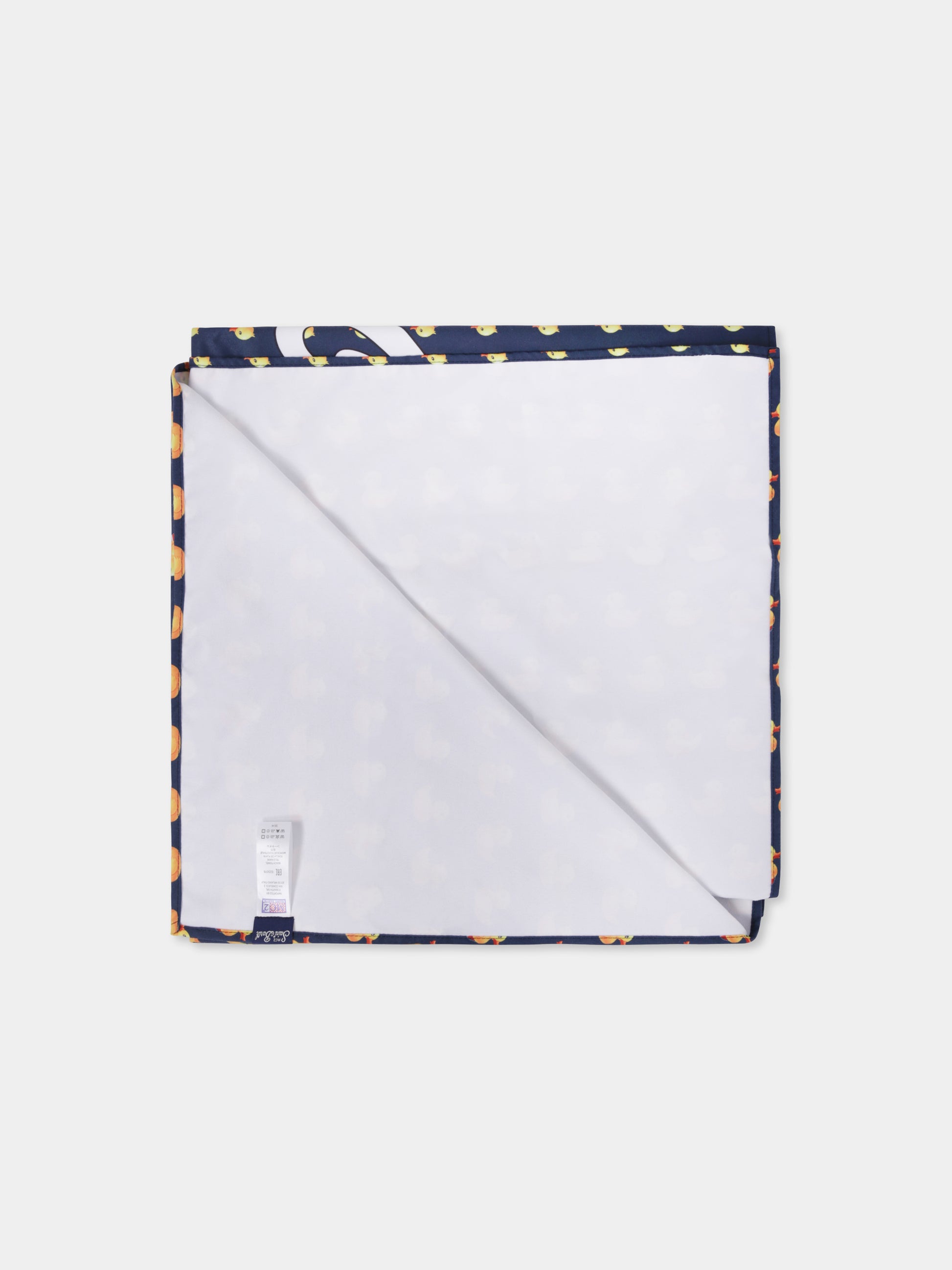 Telo mare blu per bambino con ducky e logo,Mc2 Saint Barth,AID0001 02678H