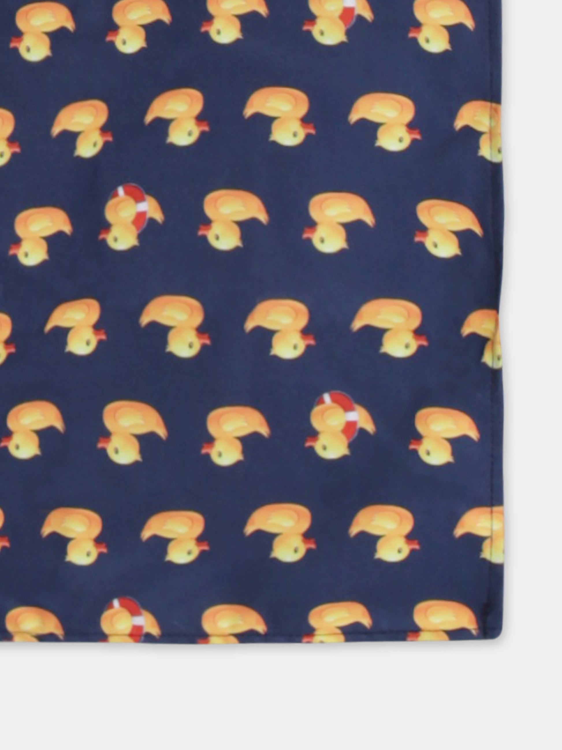 Telo mare blu per bambino con ducky e logo,Mc2 Saint Barth,AID0001 02678H