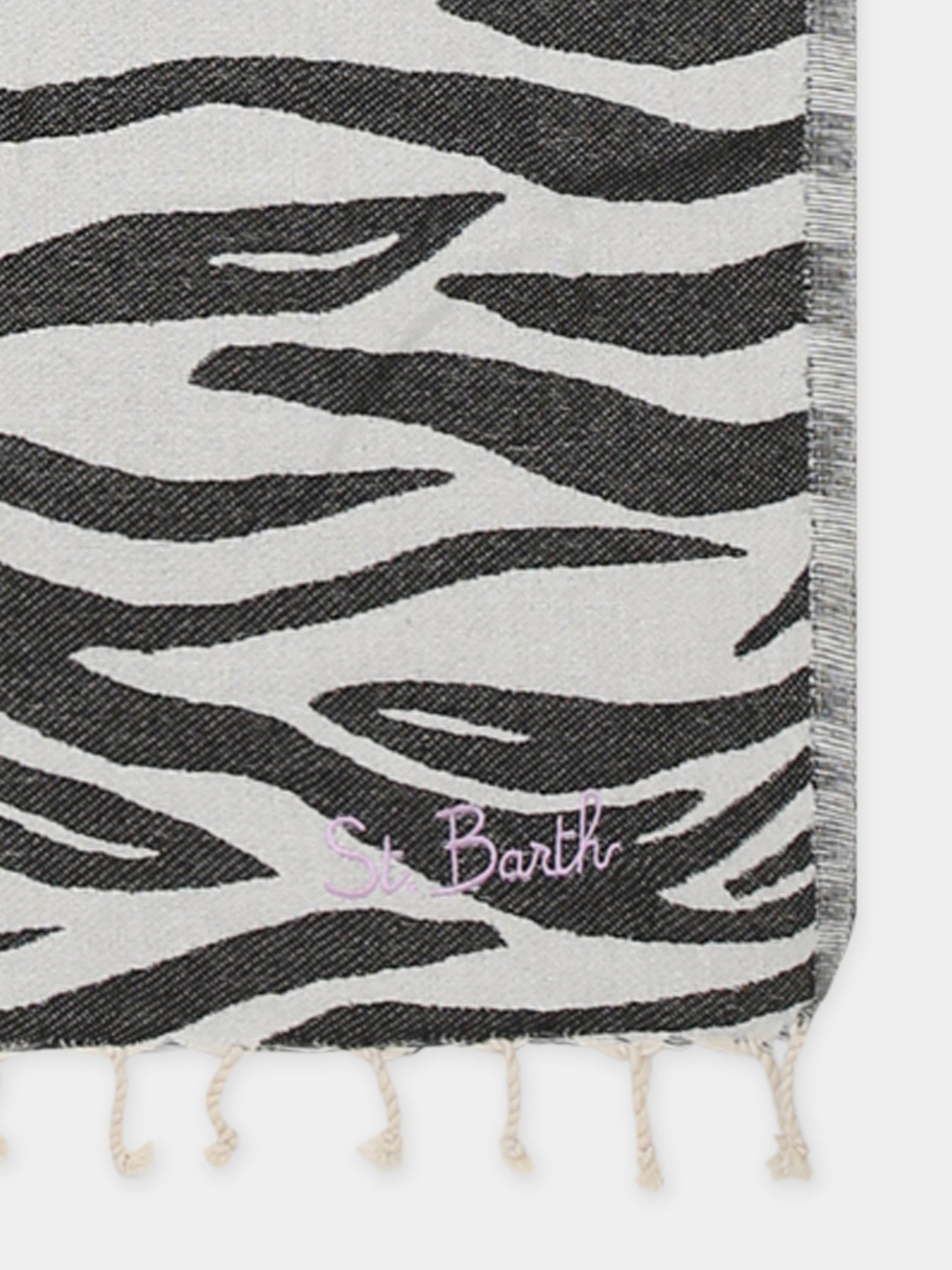 Ivory beach towel for girl