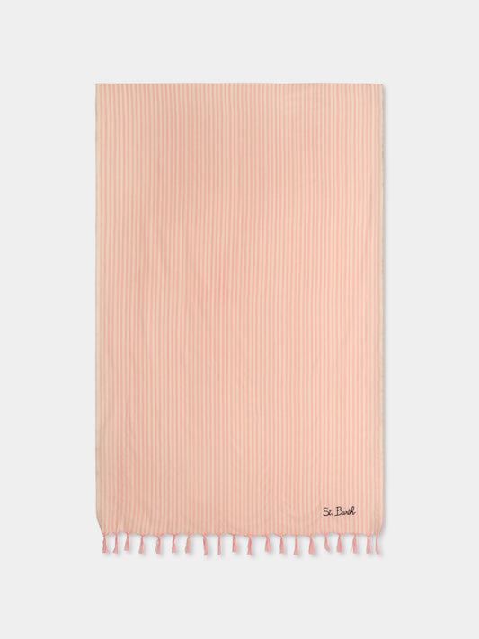 Telo mare rosa per bambina con logo,Mc2 Saint Barth,FOUL002 04437H