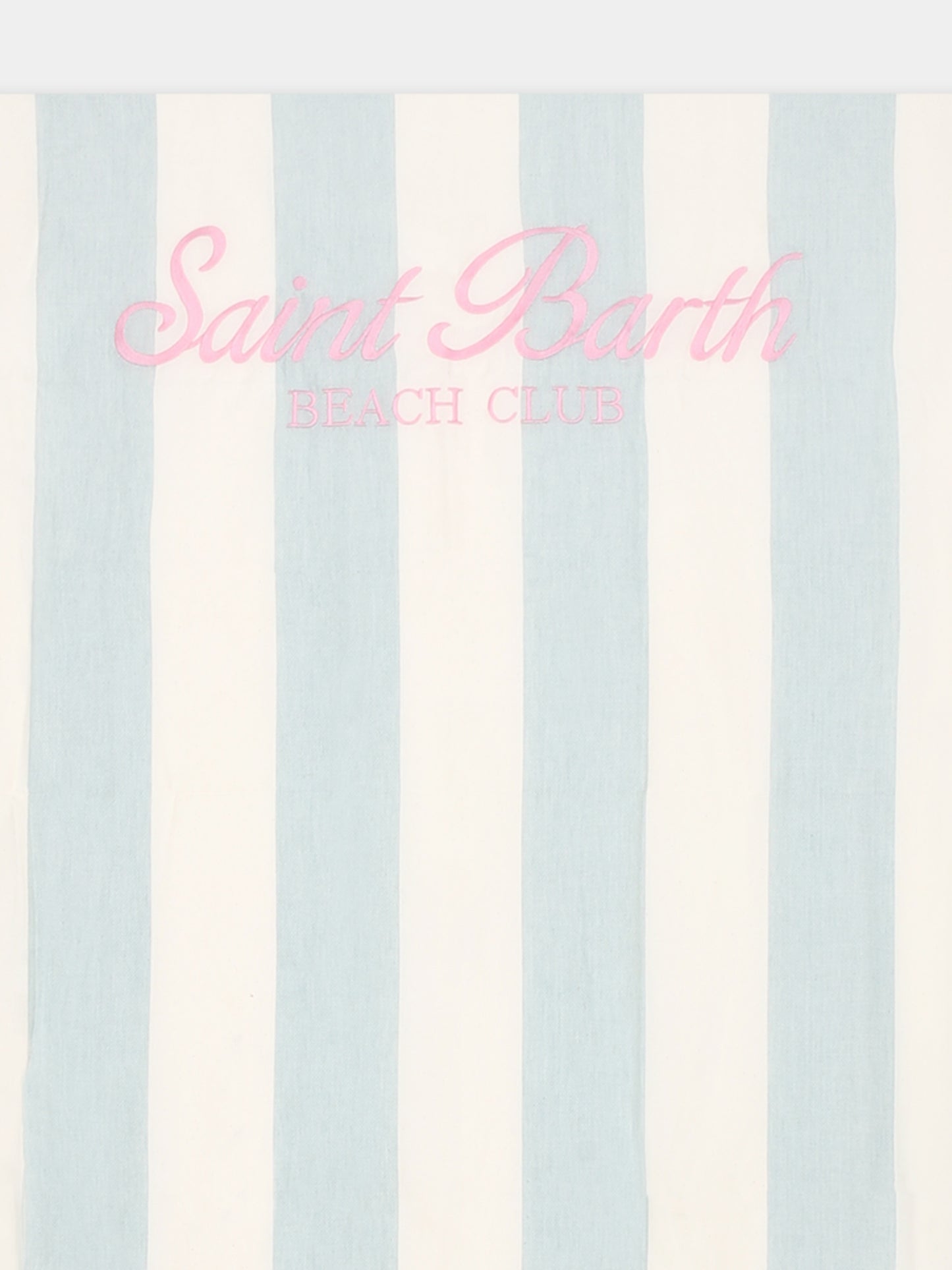 Green beach towel for girl with logo