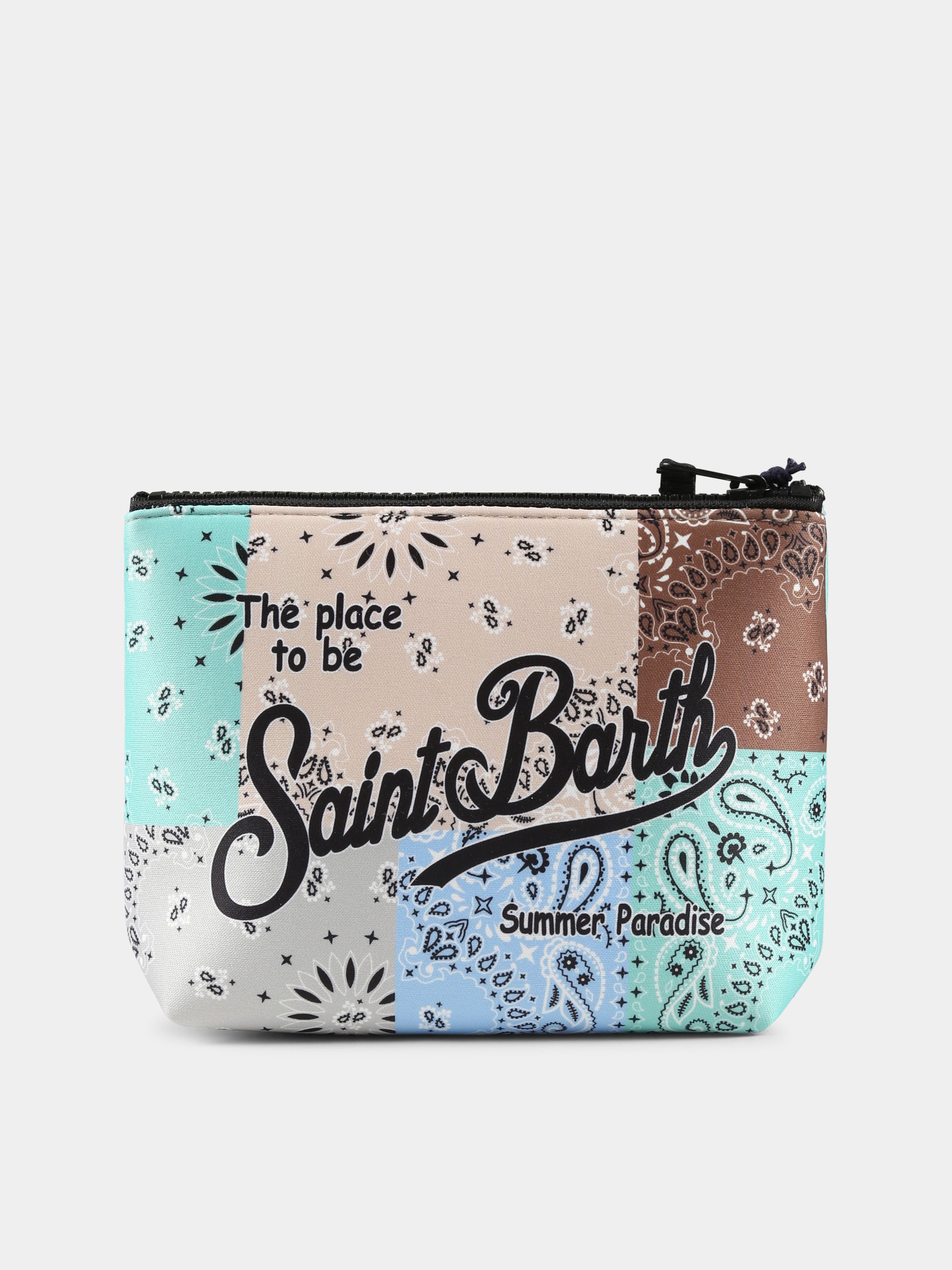 Pochette Aline multicolor per bambina con logo e stampa paisley,Mc2 Saint Barth,ALIN001 01230H