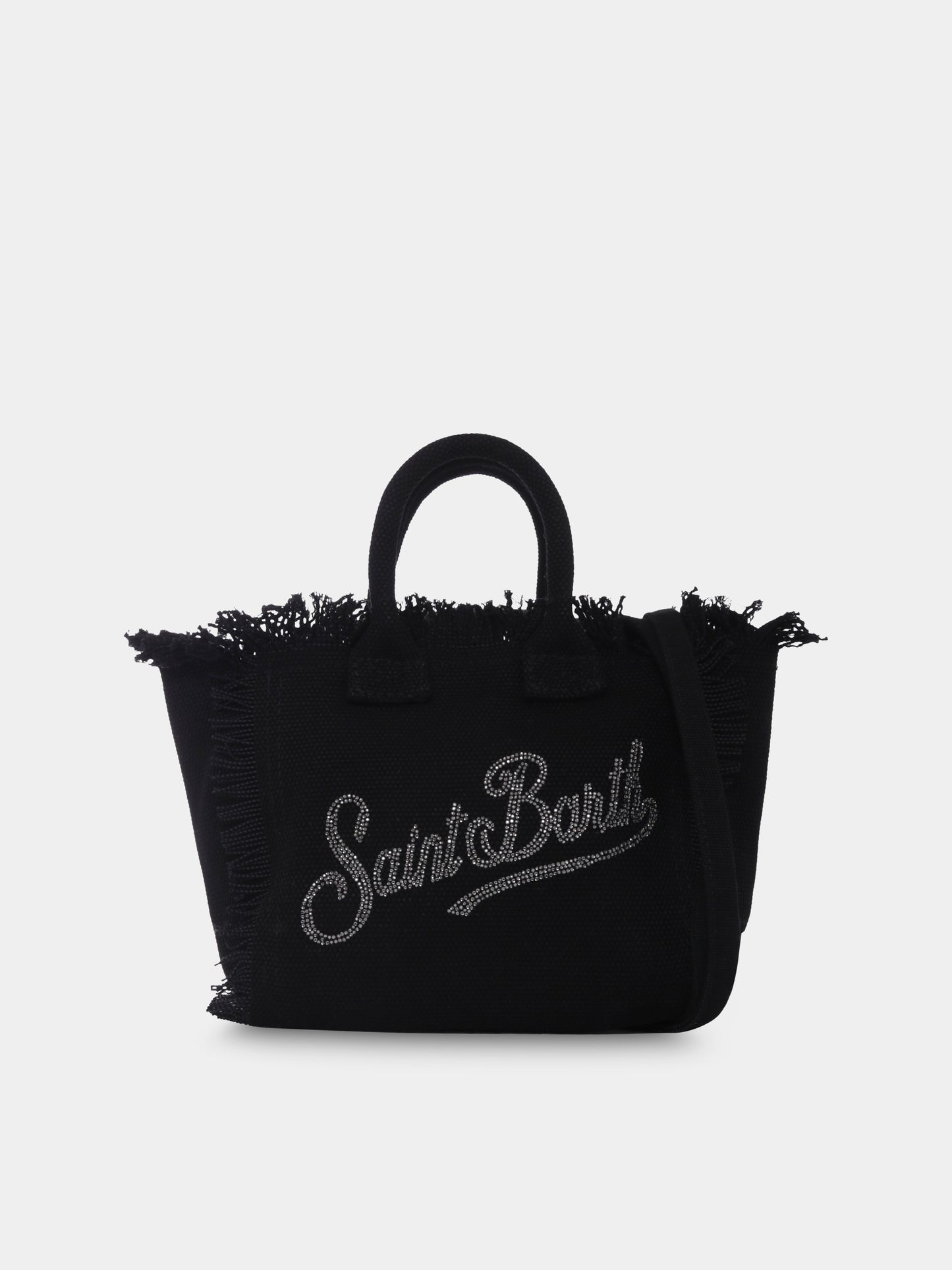 Borsa Vanity Mini nera per bambina con logo,Mc2 Saint Barth,VAMI001 04047H