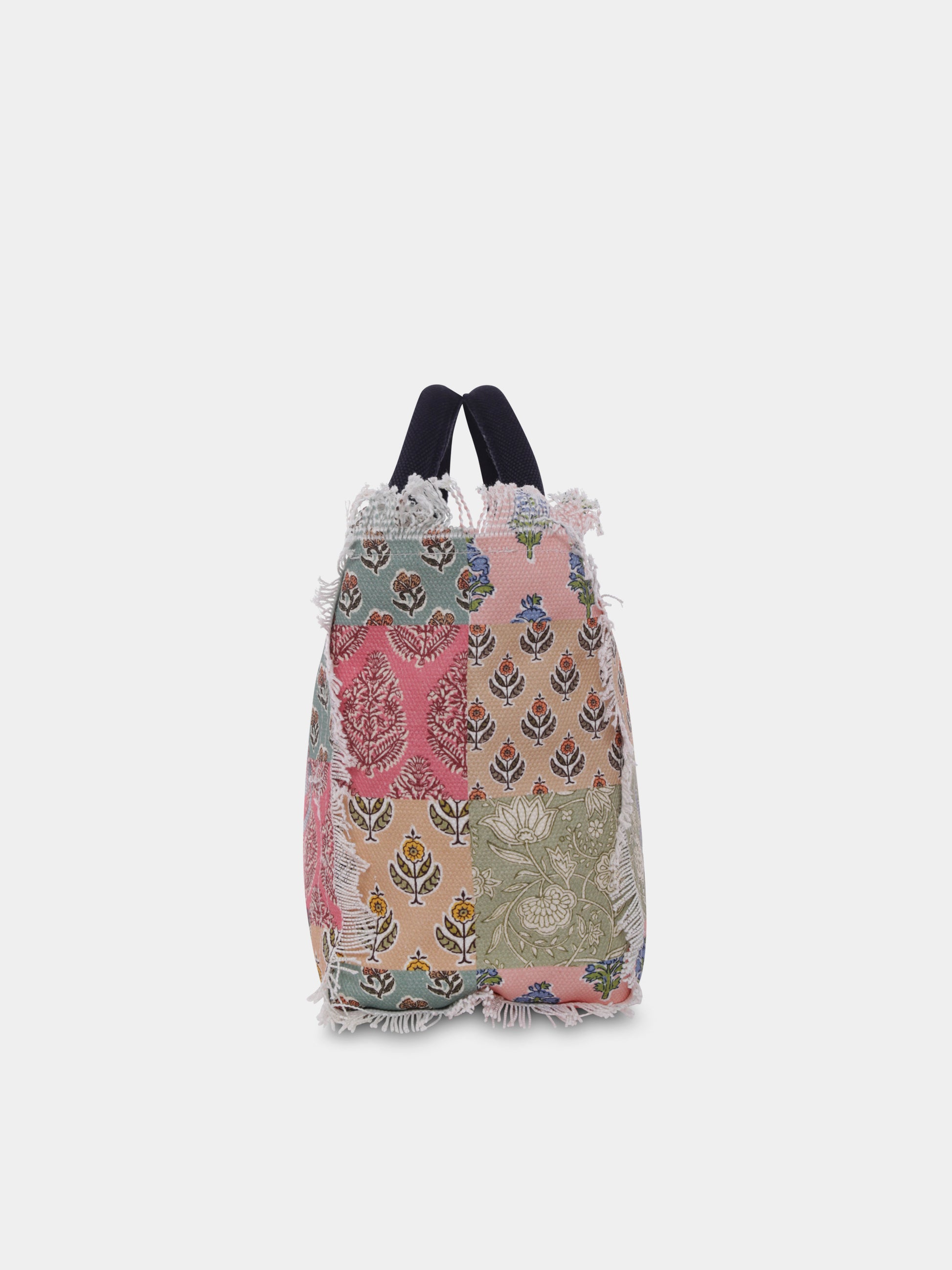 Borsa mare Colette multicolor per bambina con stampa patchwork,Mc2 Saint Barth,COL0001 01250H