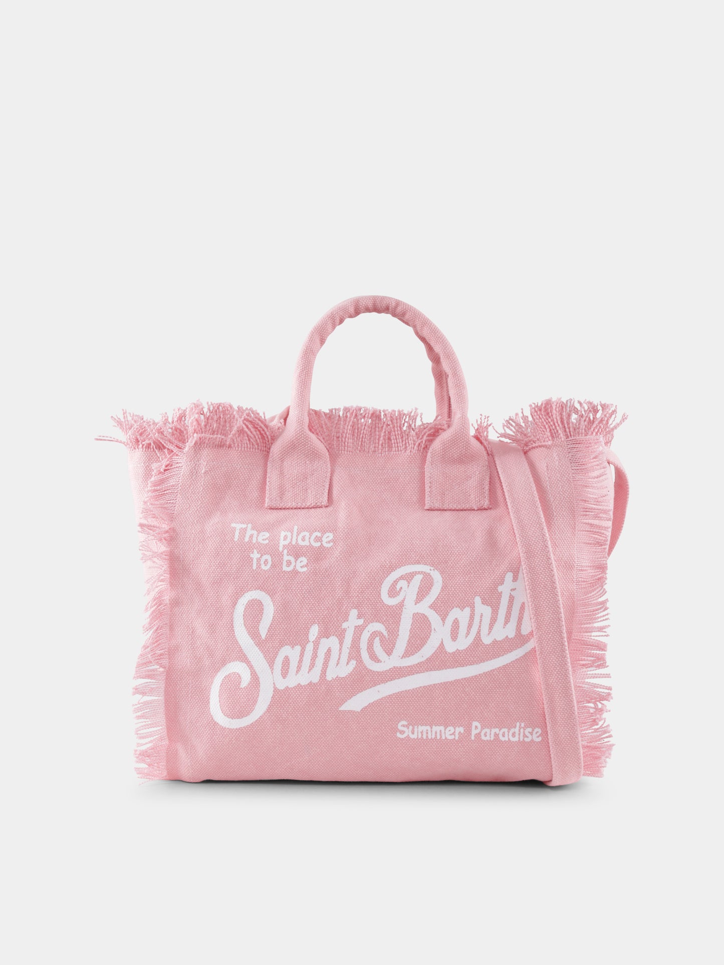 Borsa mare Colette rosa per bambina con logo,Mc2 Saint Barth,COL0001 00098H