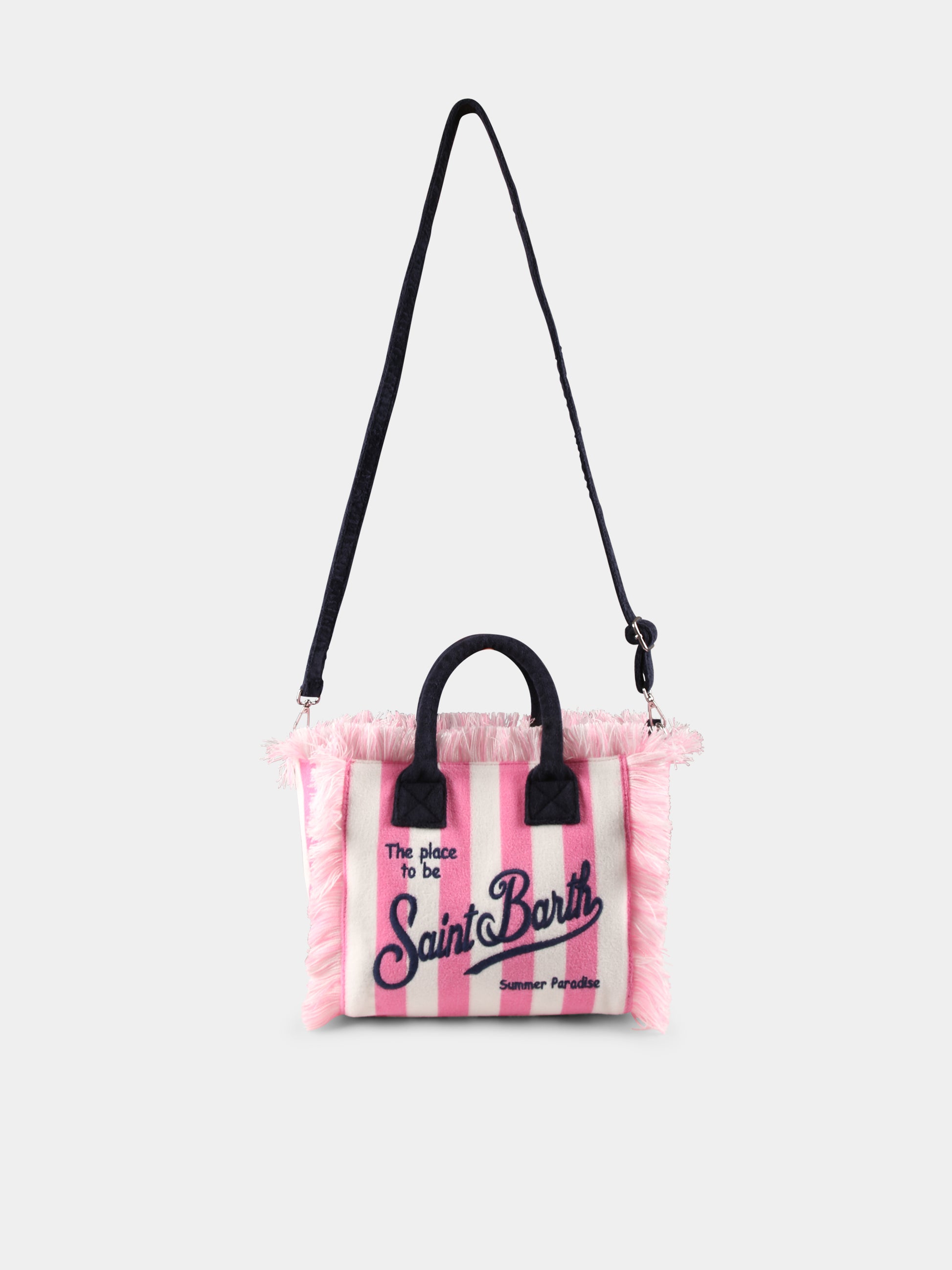 Borsa mare Colette rosa per bambina con logo,Mc2 Saint Barth,COL0005 01507H