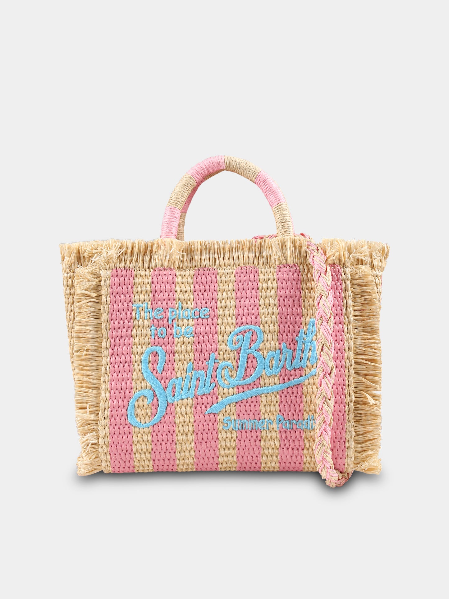 Borsa Vanity Mini beige per bambina con logo,Mc2 Saint Barth,VAMI009 00188H