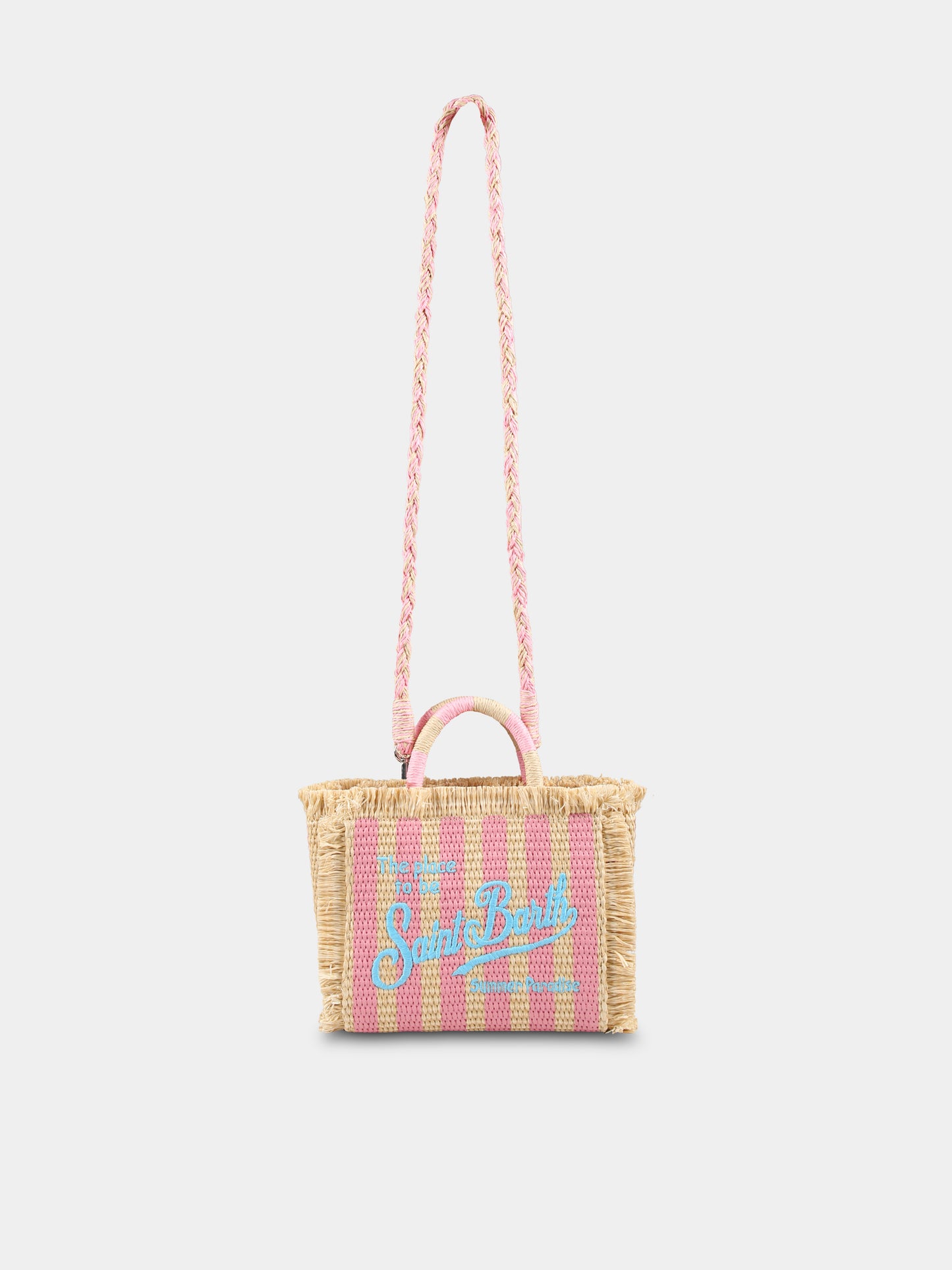 Borsa Vanity Mini beige per bambina con logo,Mc2 Saint Barth,VAMI009 00188H