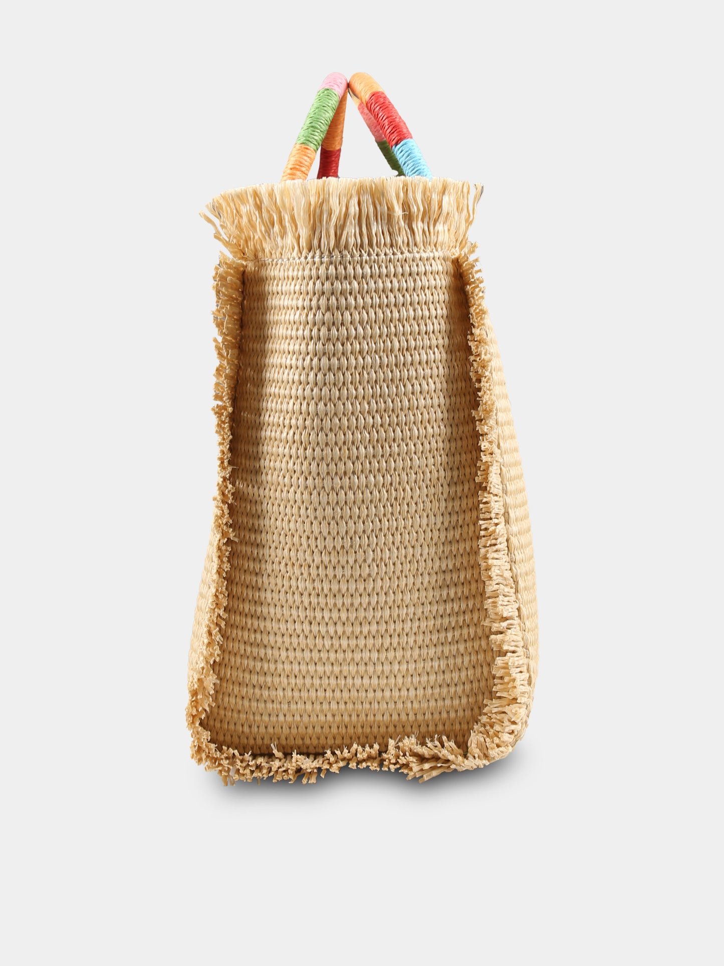 Borsa mare Colette beige per bambina con logo,Mc2 Saint Barth,COL0017 00174H