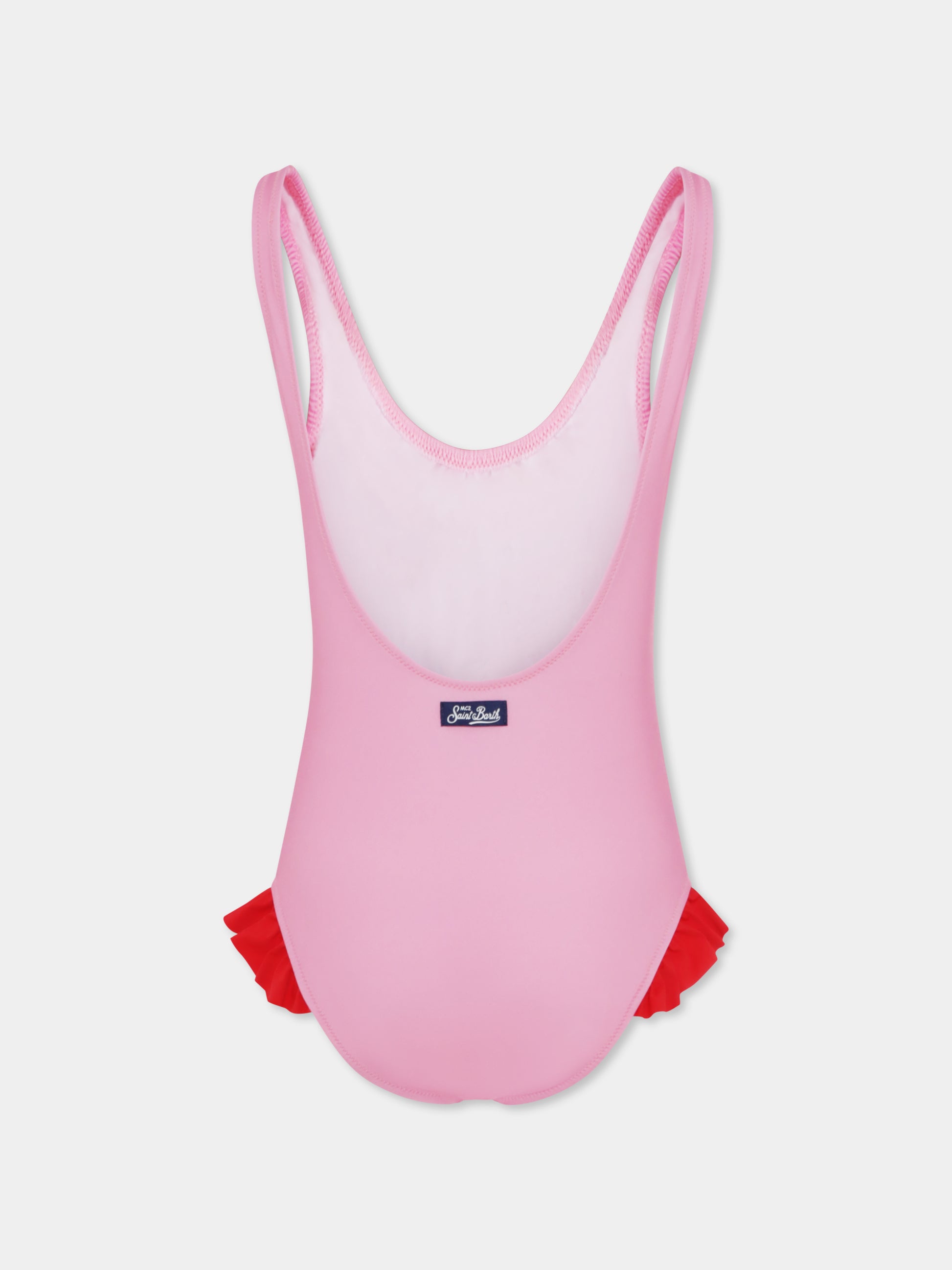 Costume intero rosa per bambina con Snoopy,Mc2 Saint Barth,TNA0001 03454H