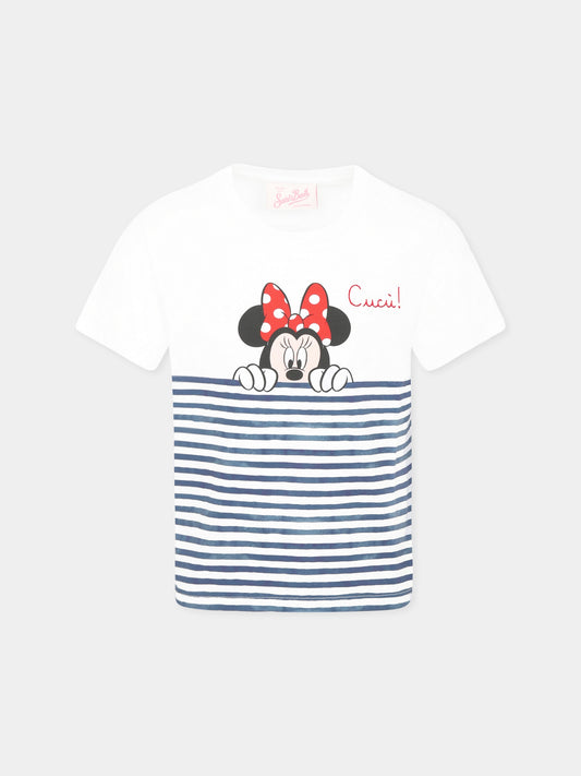 T-shirt bianca per bambina con Minnie,Mc2 Saint Barth,ELLY001 00261H