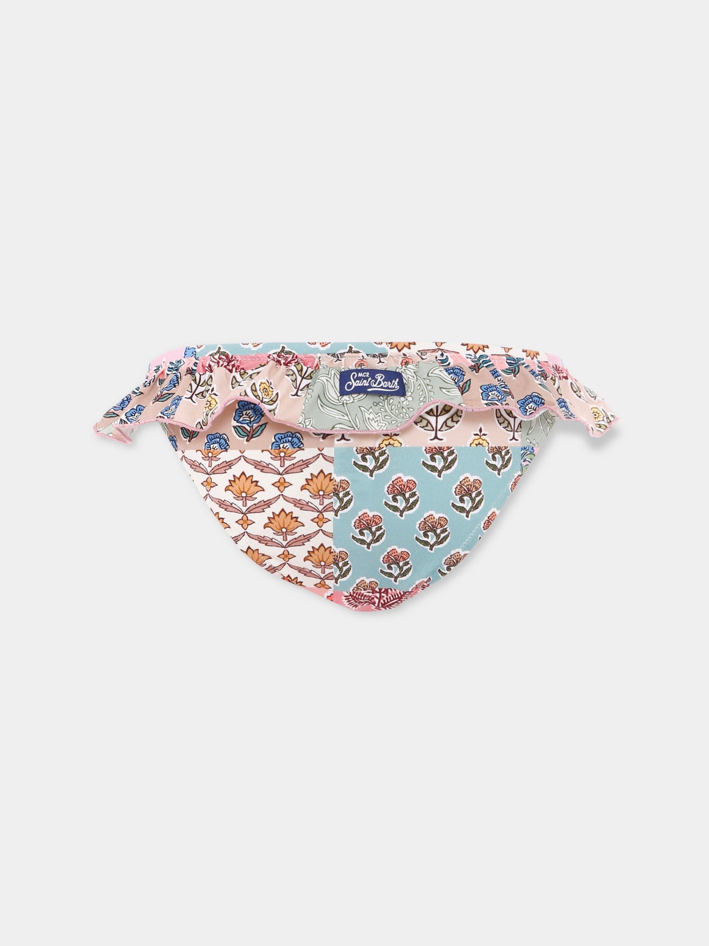 Slip mare multicolor per bambina con stampa floreale,Mc2 Saint Barth,MELL001 03882H