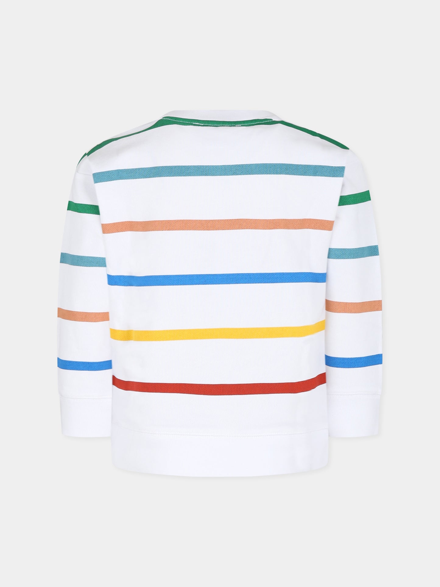 Felpa bianca per bambino con logo,Stella Mccartney Kids,TU4Q10 Z1741 100MC