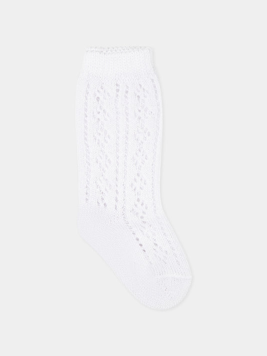 Calzini bianchi per neonati,Nanán,CON031B