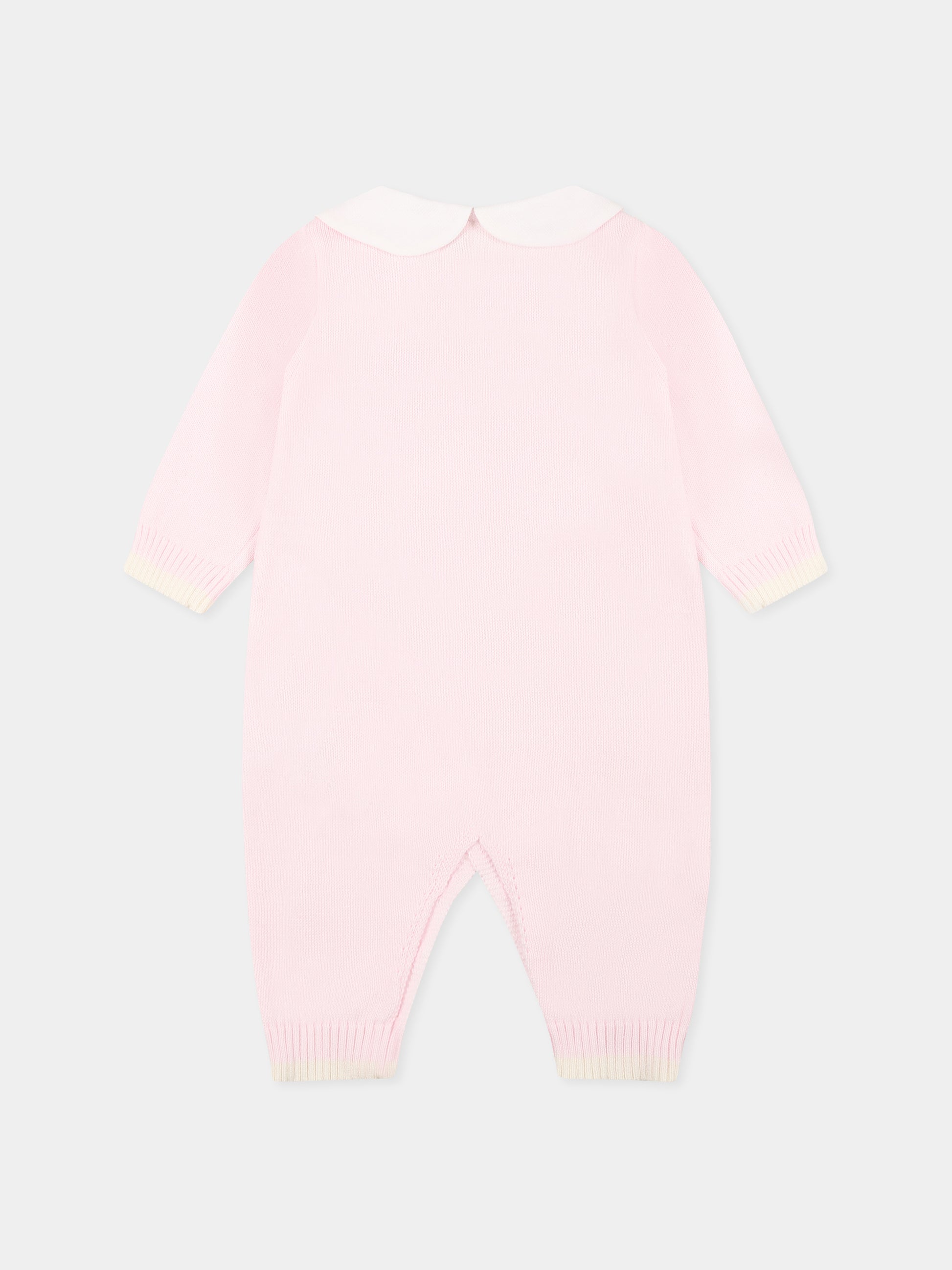 Tutina rosa per neonata con api e logo,Nanán,E25002R