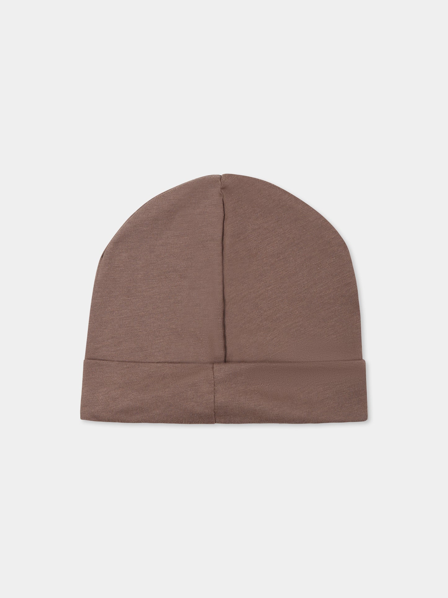 Cappello marrone per neonato con orsetto,Nanán,E25109M