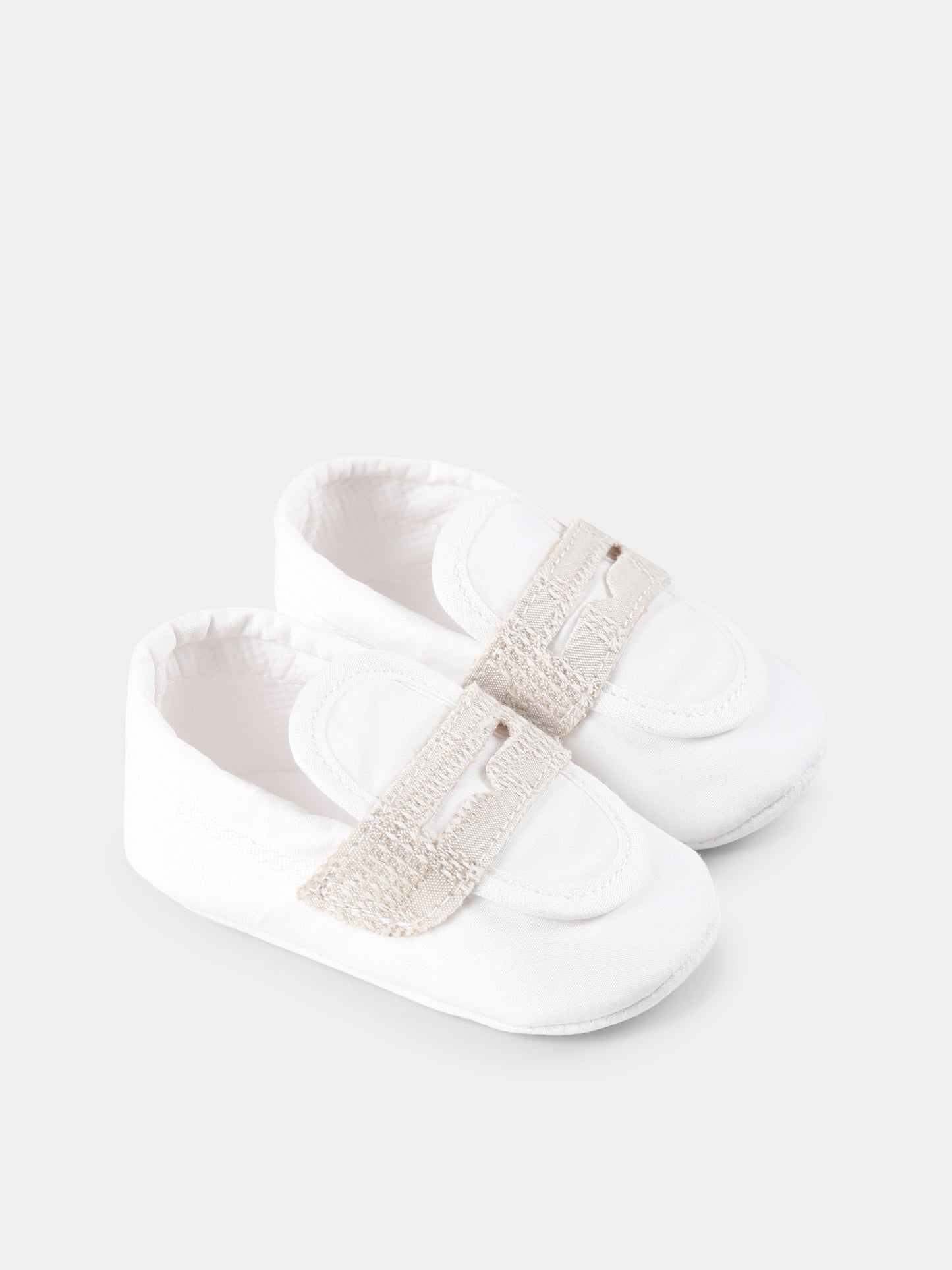 Mocassini bianchi per neonato,Nanán,E25238BE