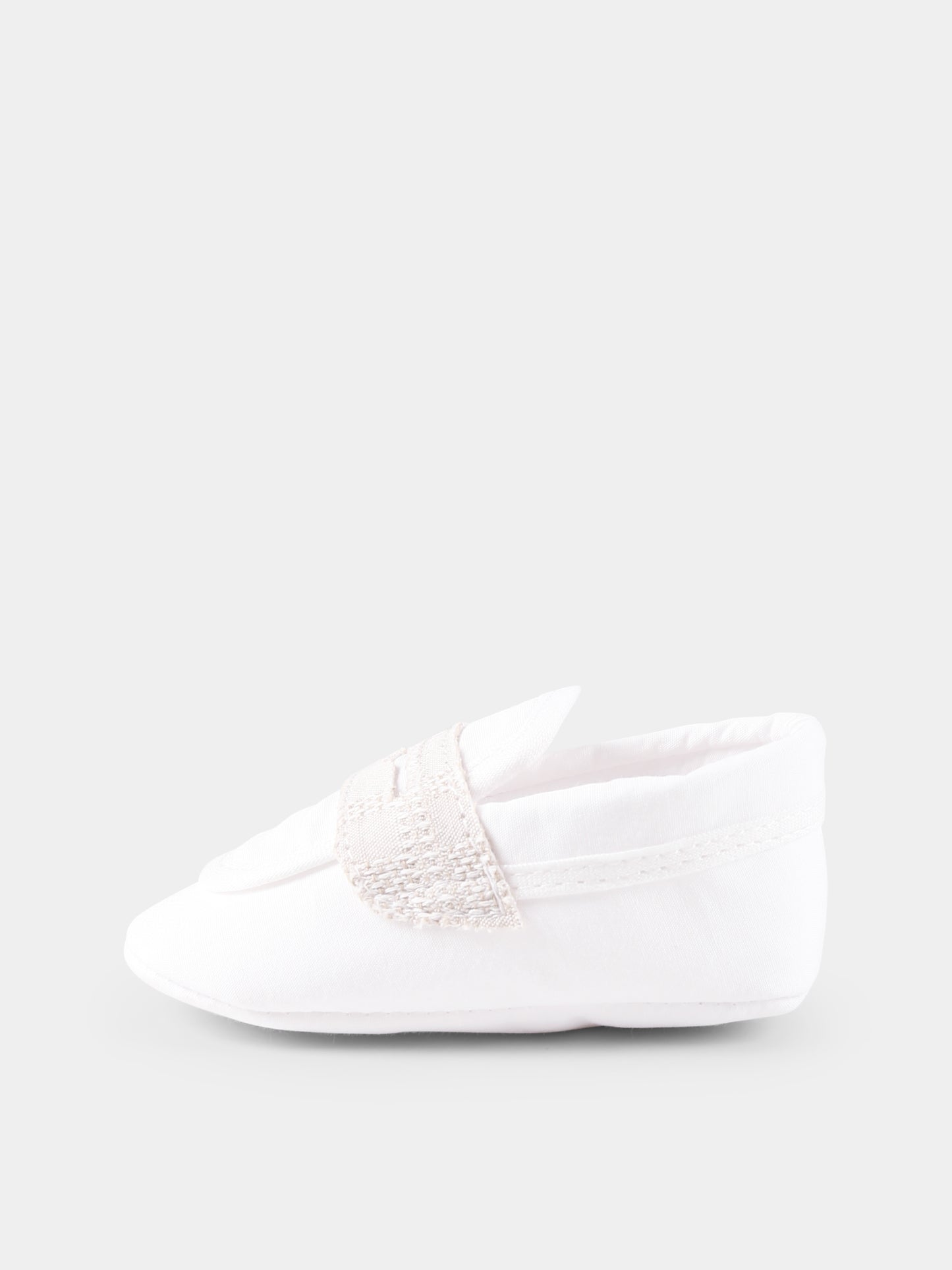 Mocassini bianchi per neonato,Nanán,E25238BE