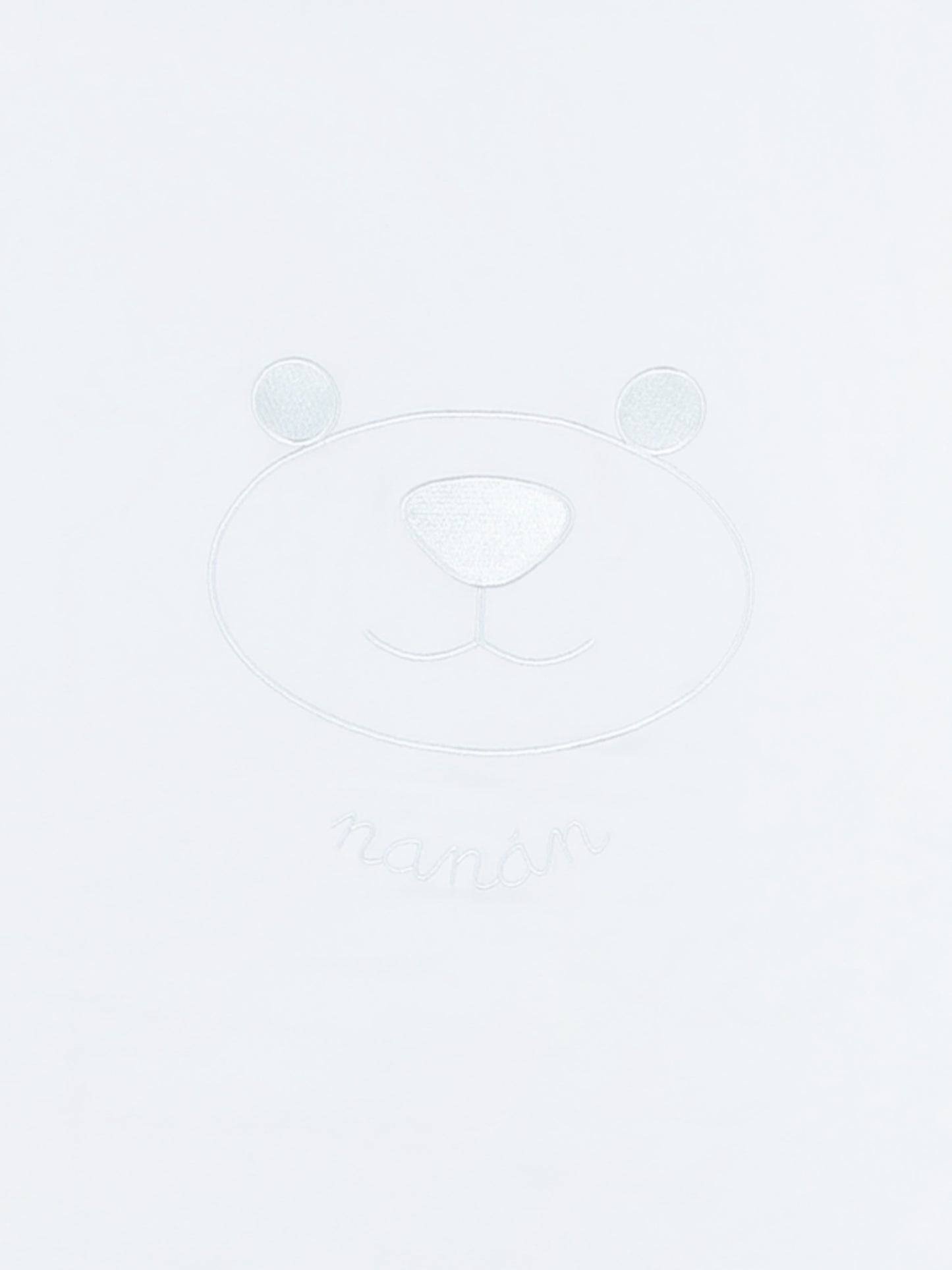 Light blue blanket for baby boy with bear