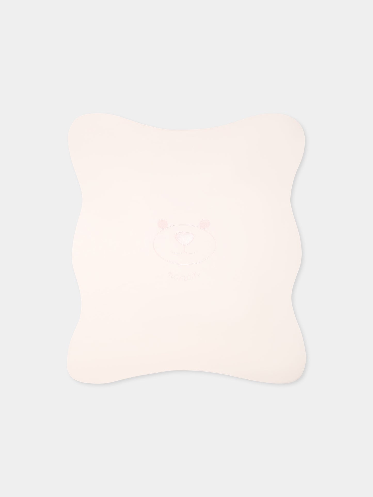 Pink blanket for baby girl with bear