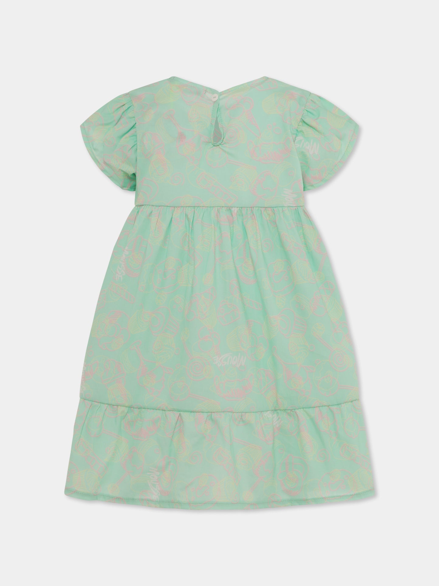 Green dress for girl with doll