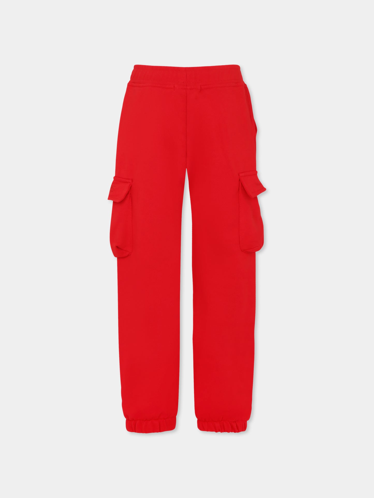 Pantaloni rossi per bambino con logo,Mousse Kids,SKPCRL