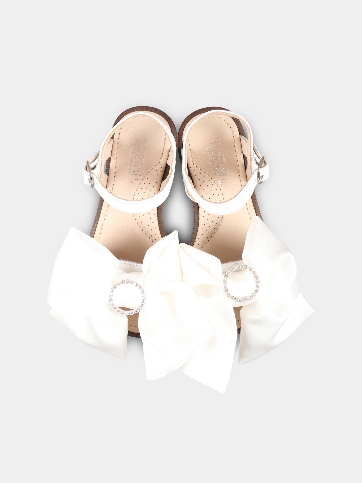 Sandali bianchi per bambina con fiocco,Vivetta Kids,VE2562