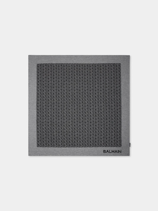 Coperta grigia per neonati con labirinto Balmain,Balmain Kids,BT0530 W0122 930GR