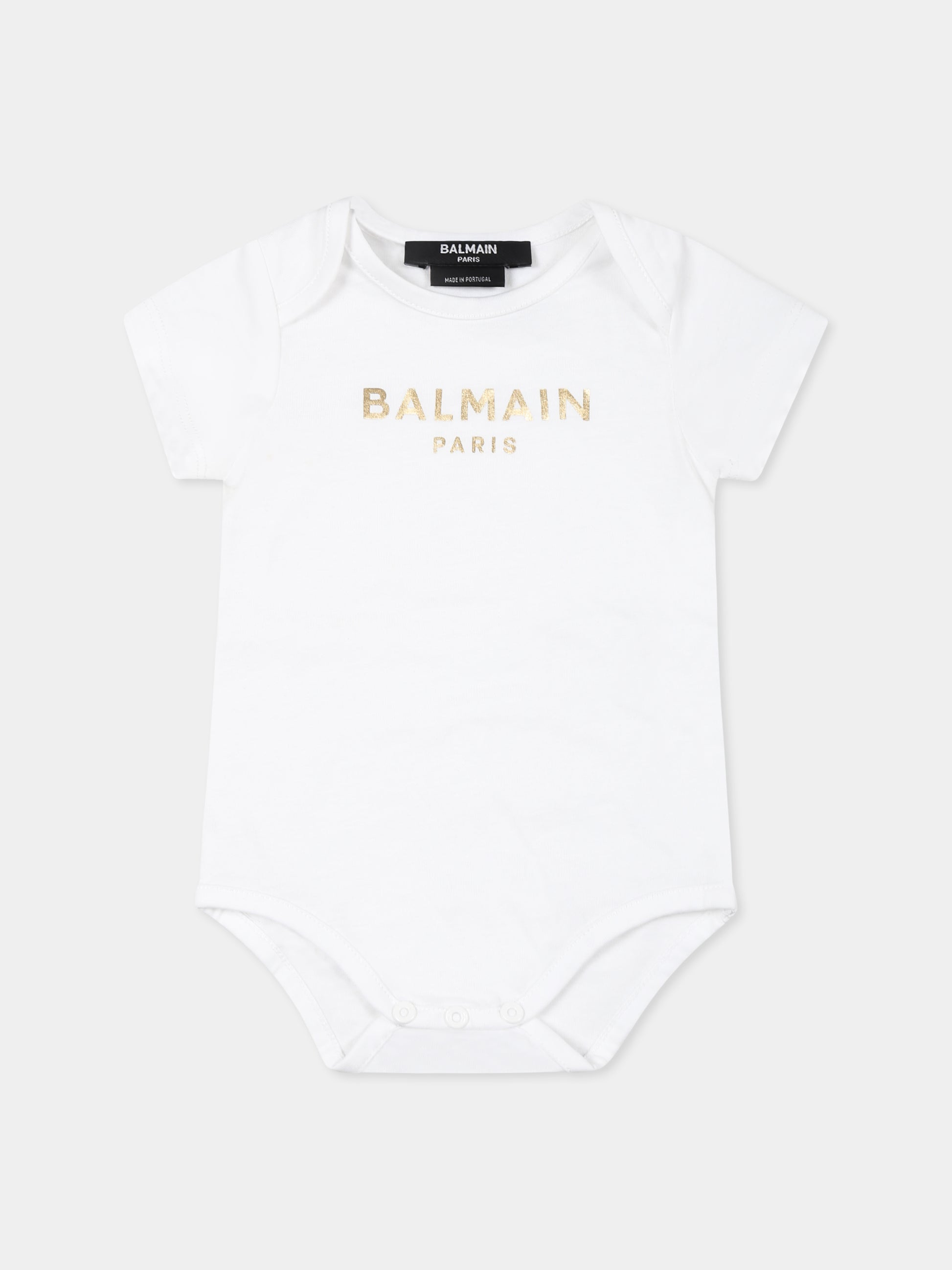 Set body multicolor per neonati con logo,Balmain Kids,BTB570 Z1571 102NE