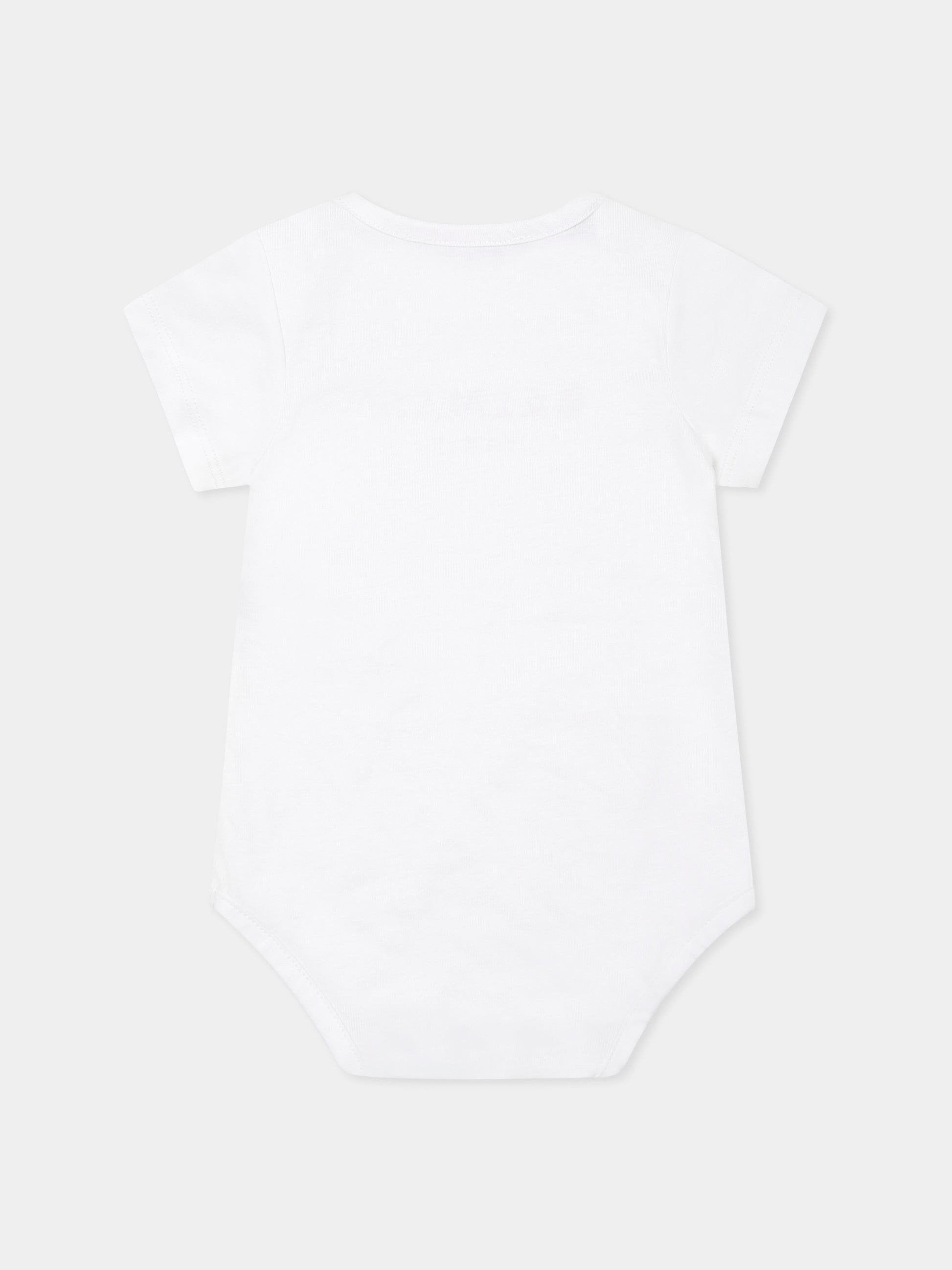 Set body multicolor per neonati con logo,Balmain Kids,BTB570 Z1571 102NE