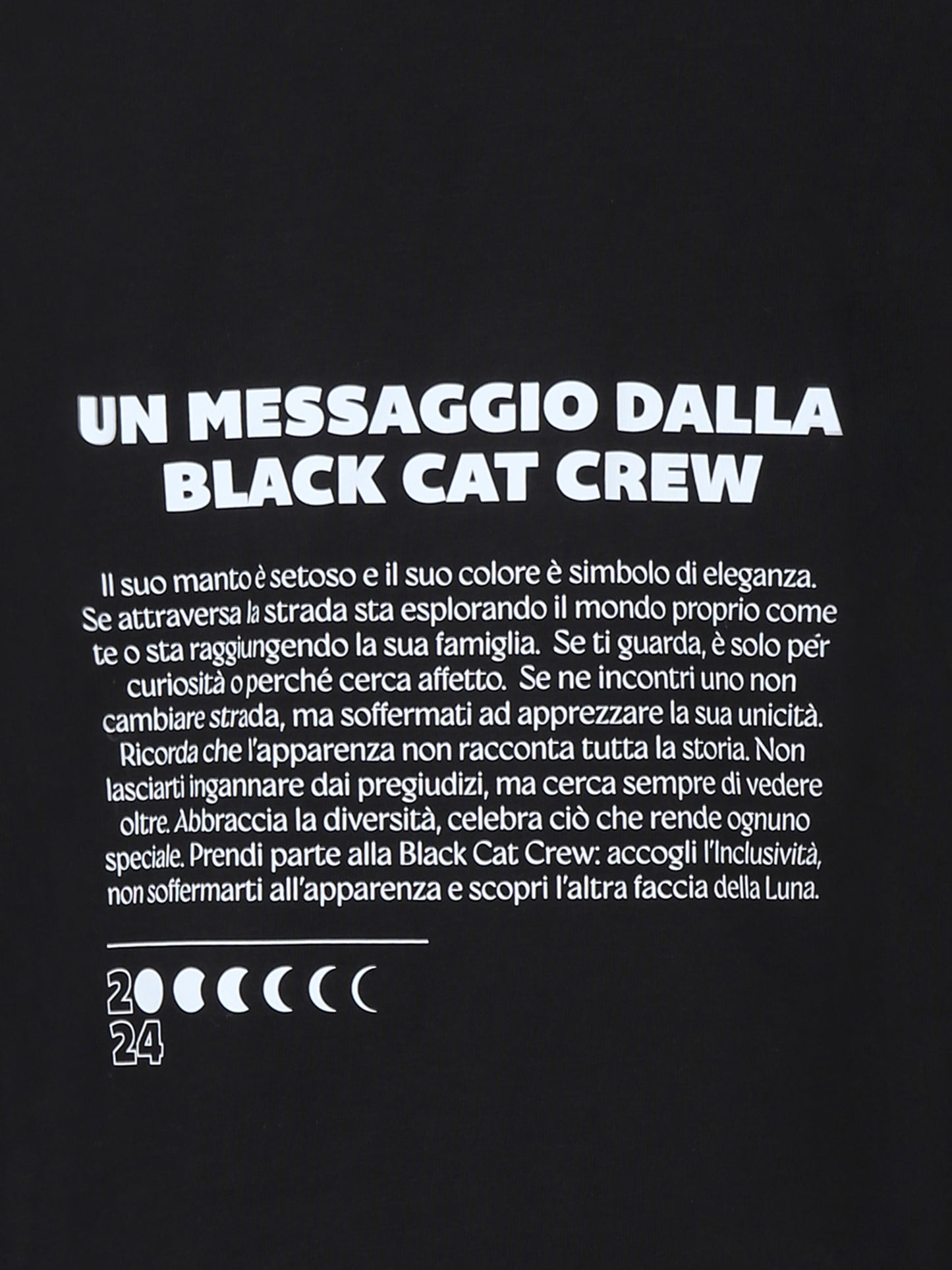 T-shirt nera Black Cat Crew per bambini,Coccolebimbi Limited,BLACKCATCREW-TSHIRT_J