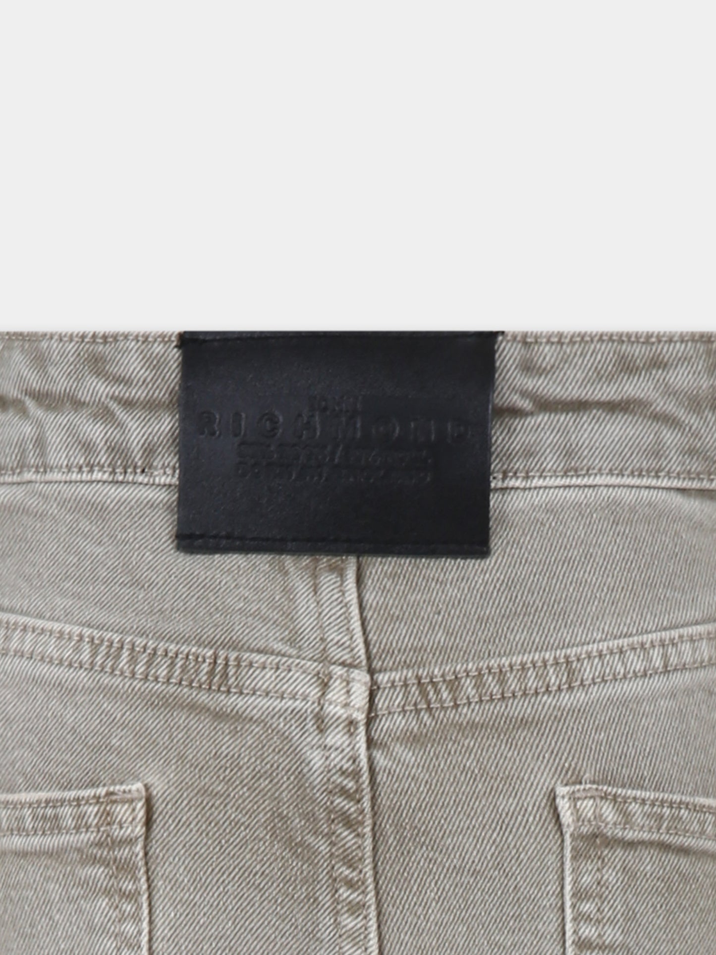 Jeans beige per bambino con logo,Richmond,RBA24081JE DENIM BEIGE