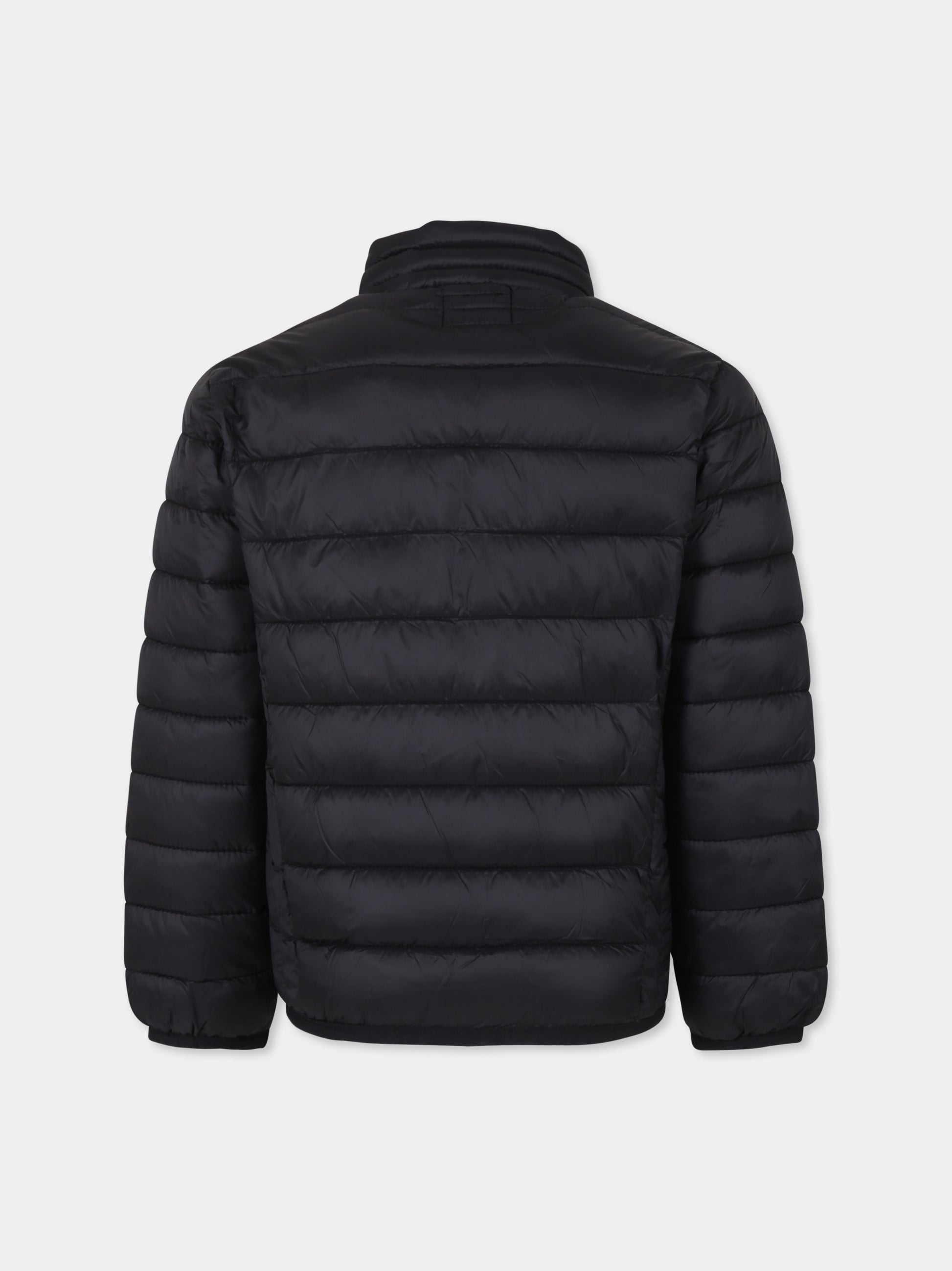 Piumino nero per bambino con logo,Richmond,RBA24175PI BLACK