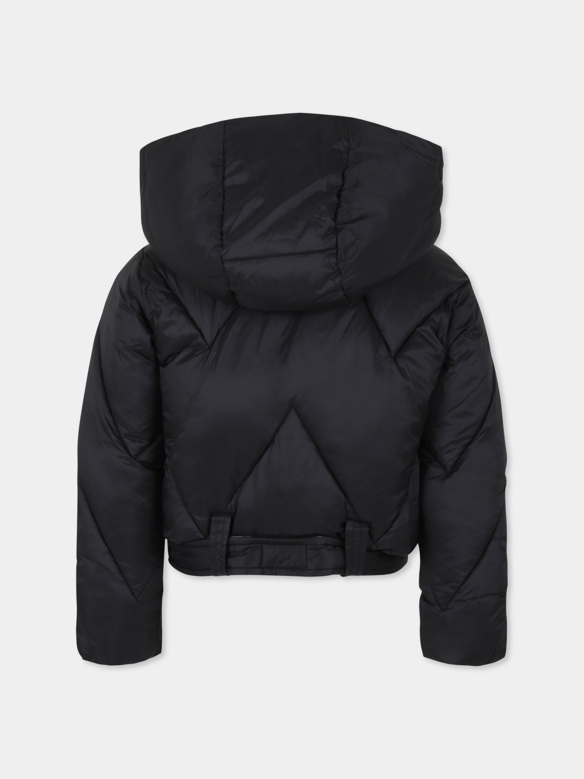 Piumino crop nero per bambina,Richmond,RGA24001PI BLACK