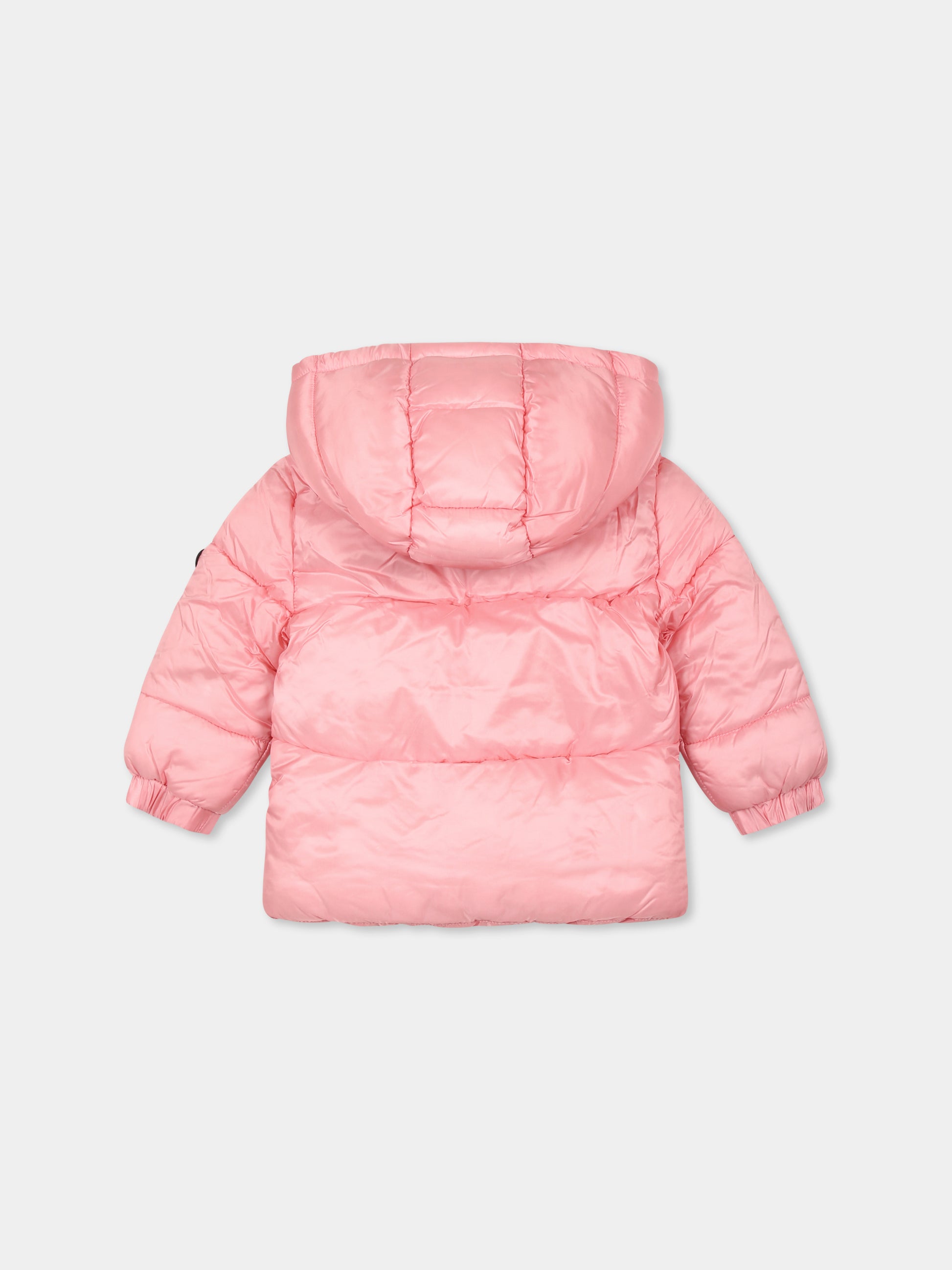 Piumino rosa  per neonata con logo,Diesel,K00588 KXBND K325