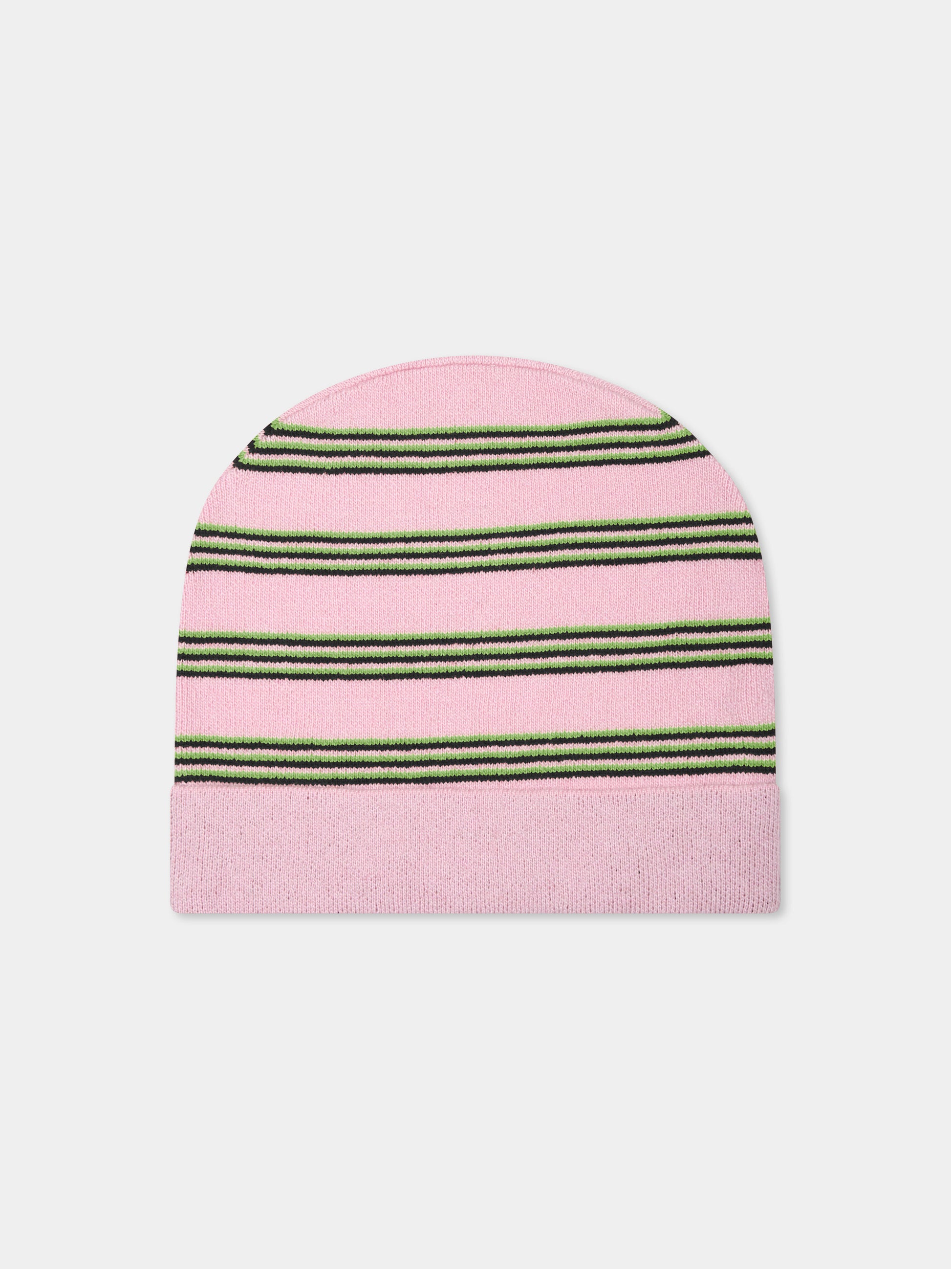 Berretto rosa per bambina con logo,Marni Kids,M01238 M00SZ MF32U 0M345