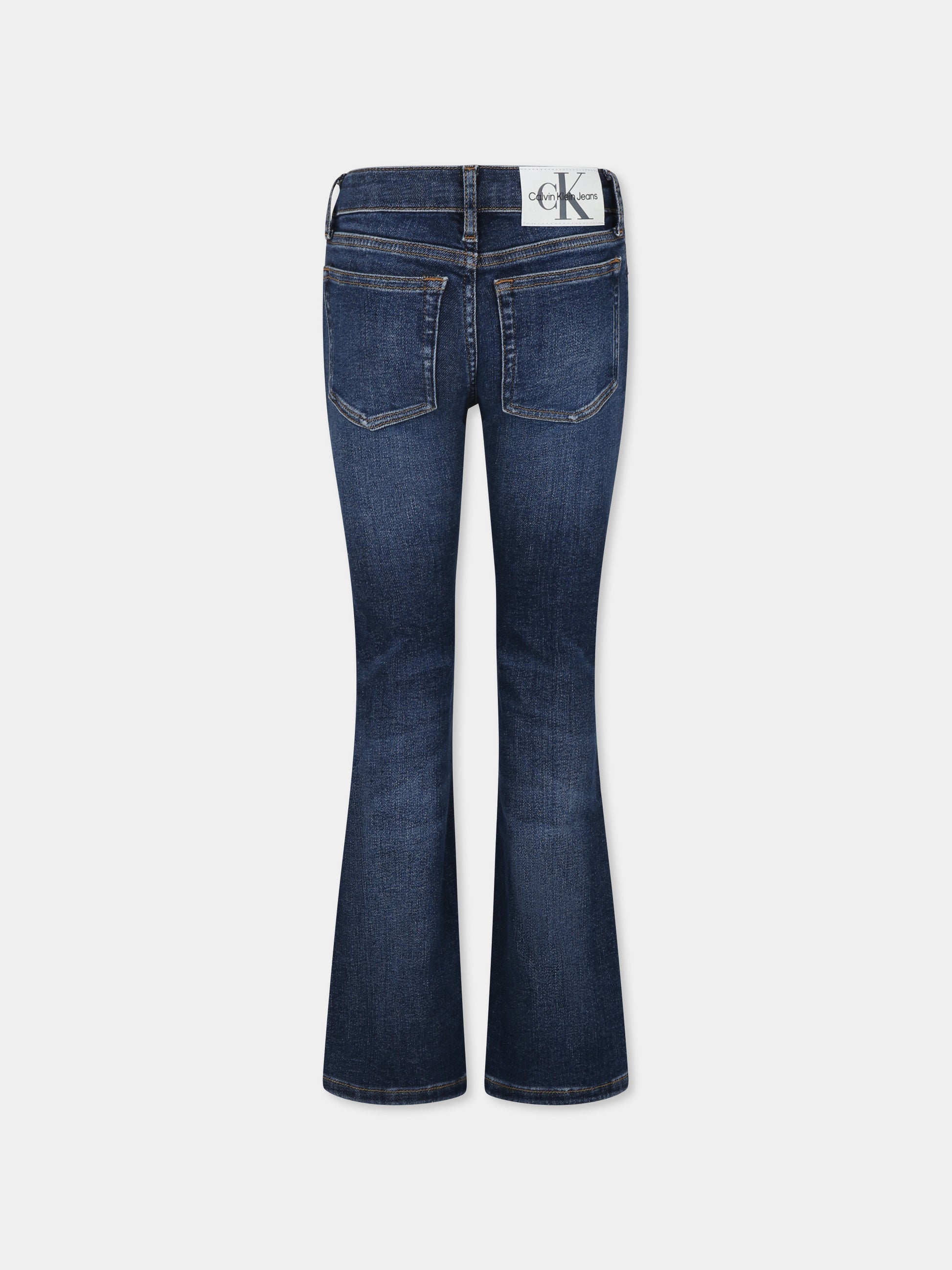 Jeans blu denim per bambina,Calvin Klein Kids,IG0IG02504 1BJ